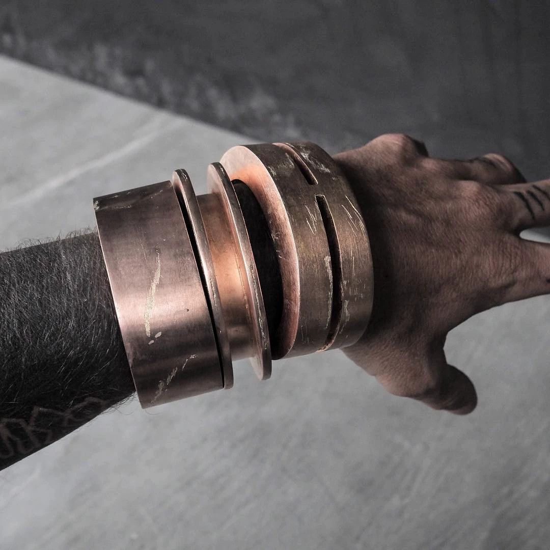 Parts Of Four Rick Owens Acid Wash Cuff Bracelet Size ONE SIZE - 5 Thumbnail