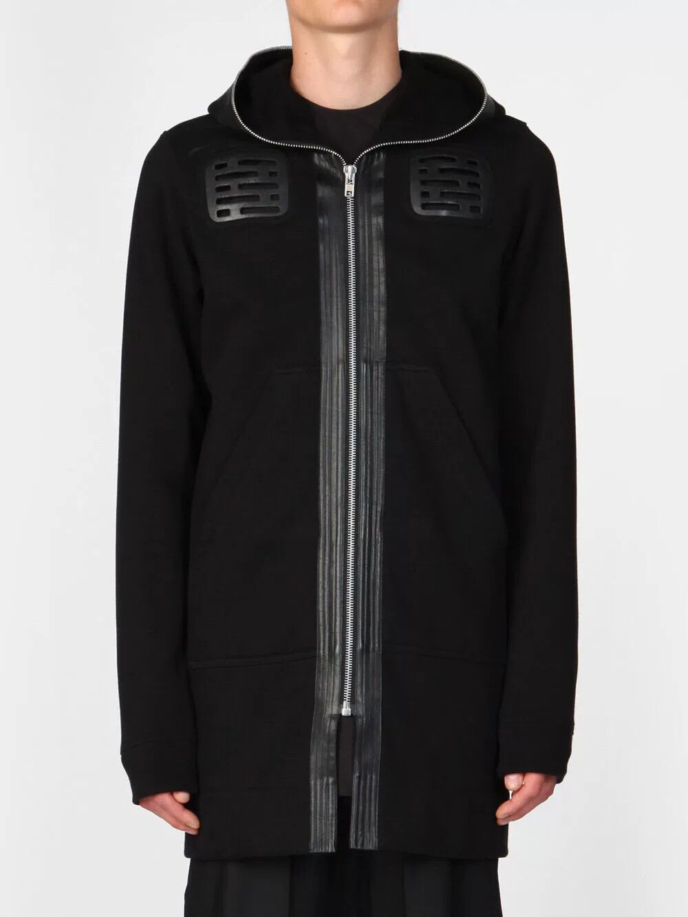 Rick Owens Rick Owens Black Zippered Hoodie Jacket Size US S / EU 44-46 / 1 - 4 Thumbnail