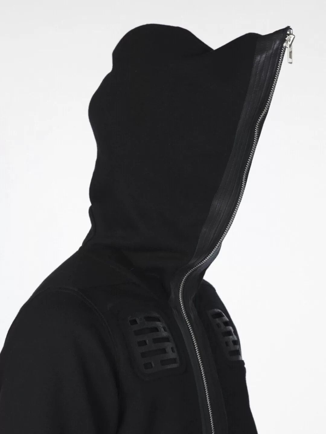 Rick Owens Rick Owens Black Zippered Hoodie Jacket Size US S / EU 44-46 / 1 - 6 Thumbnail