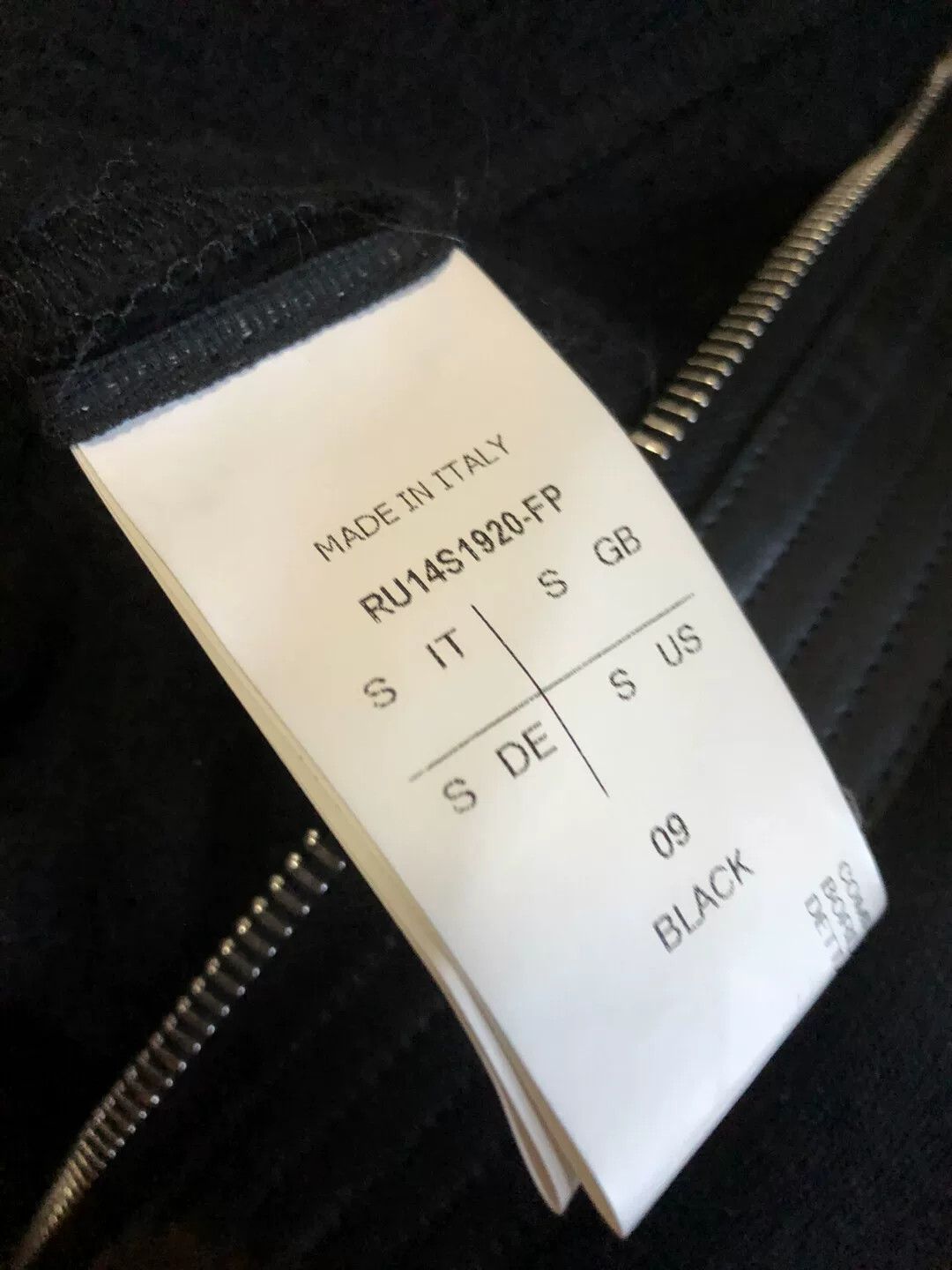 Rick Owens Rick Owens Black Zippered Hoodie Jacket Size US S / EU 44-46 / 1 - 3 Thumbnail