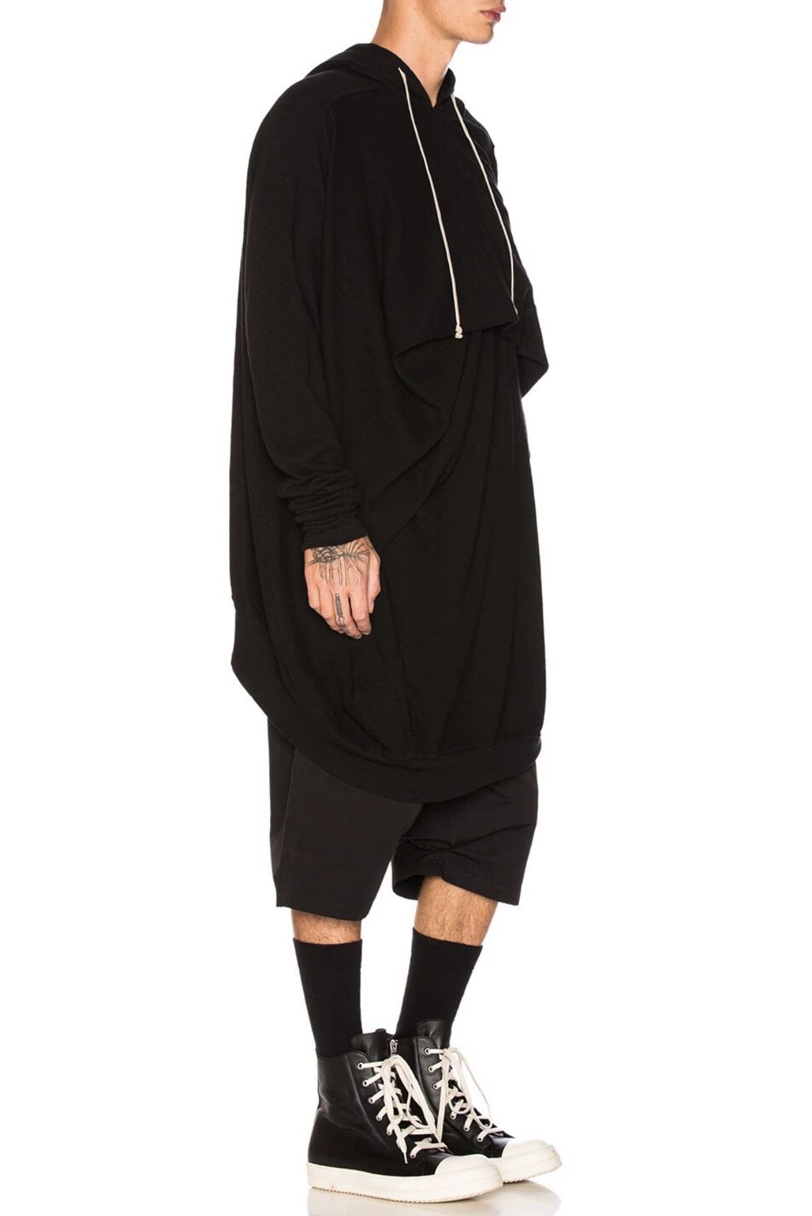 Rick Owens Rick Owens Structured Black Hoodie Size US M / EU 48-50 / 2 - 6 Thumbnail