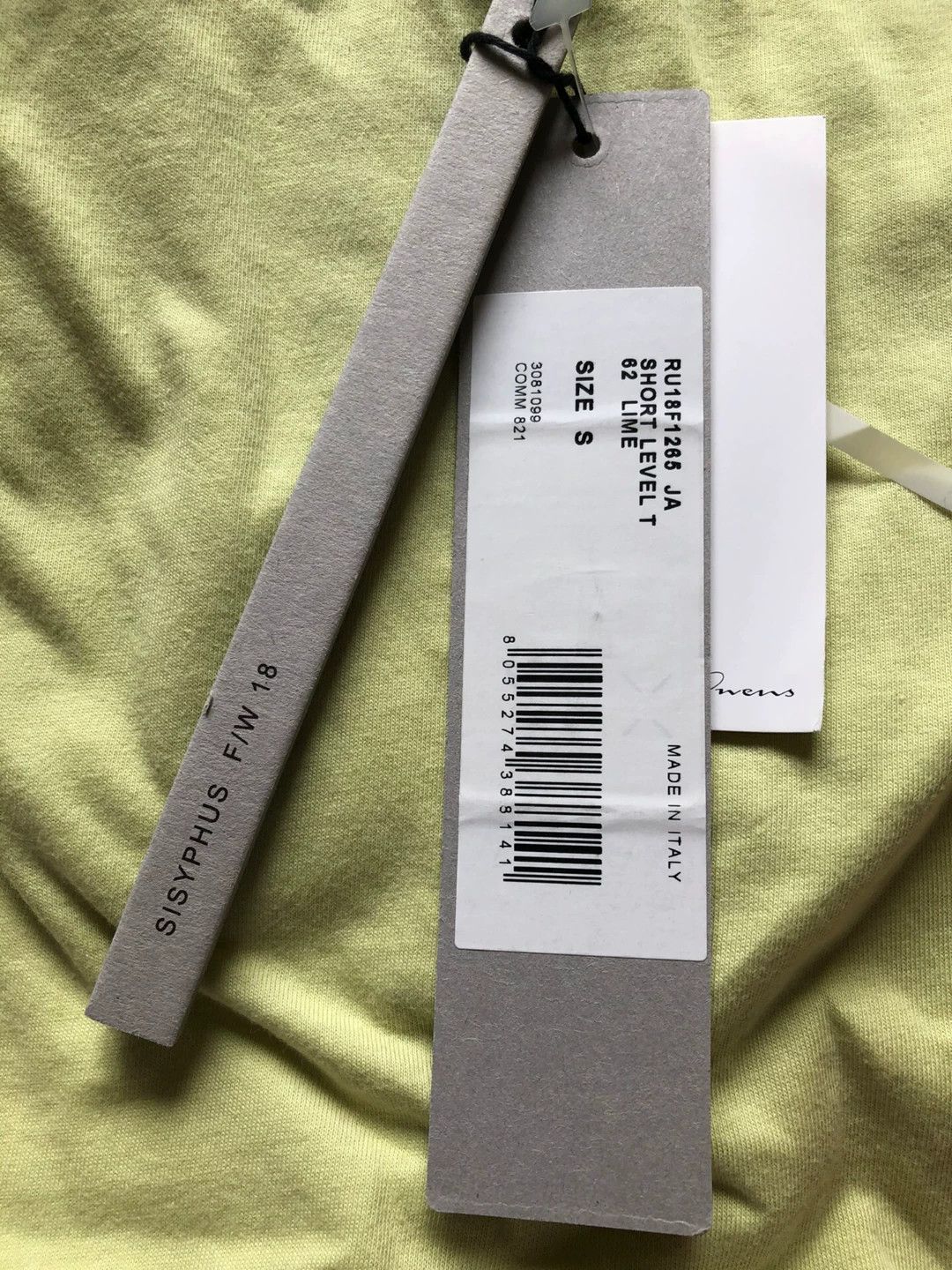 Rick Owens Rick Owens Yellow Short Sleeve Tee Size US XS / EU 42 / 0 - 4 Thumbnail