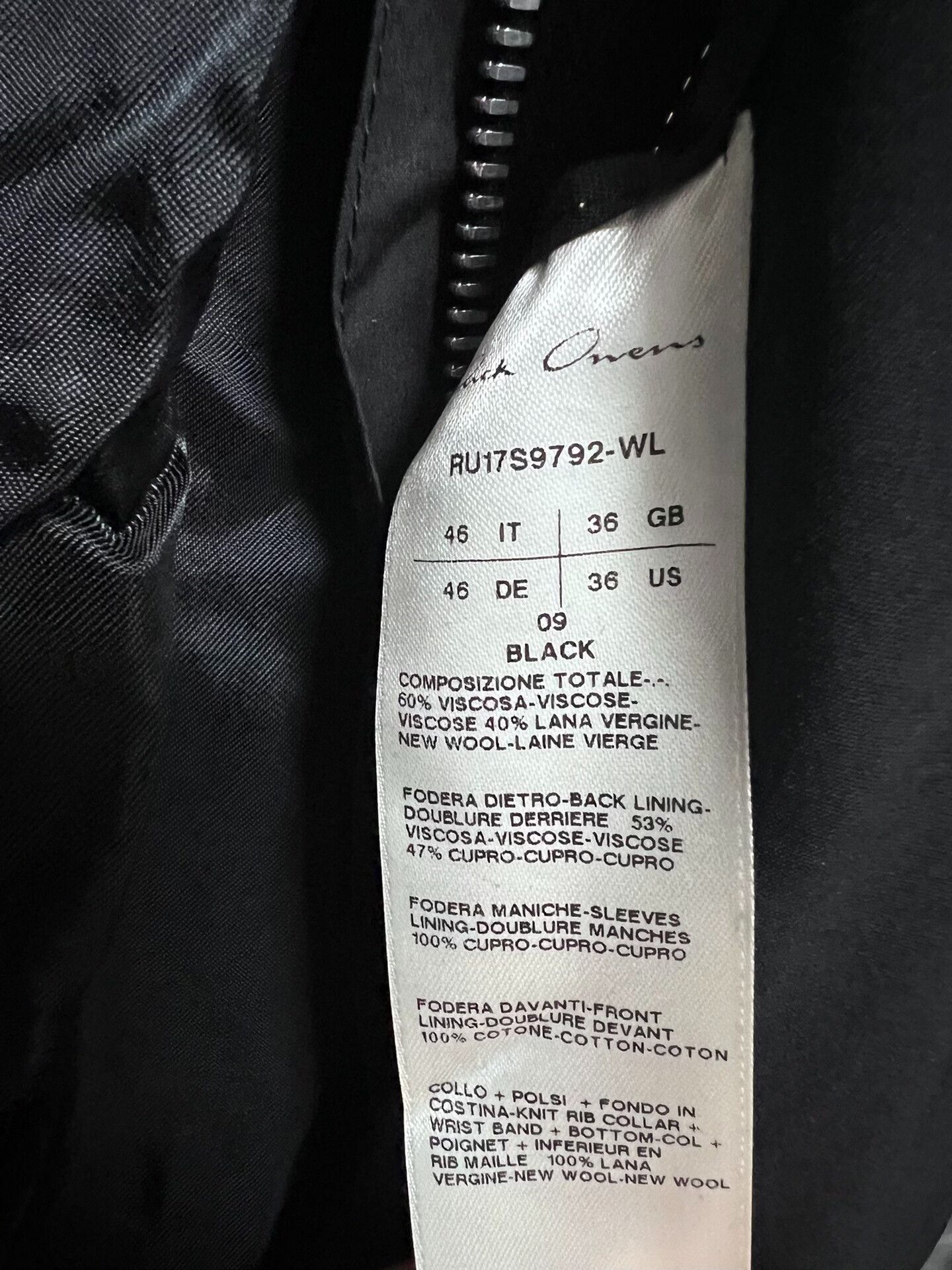 Rick Owens Rick Owens MA1 Flight Jacket Size US S / EU 44-46 / 1 - 5 Thumbnail