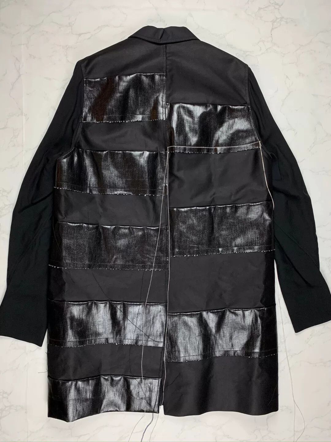 Rick Owens Rick Owens Black Long Coat with Fringes Size US S / EU 44-46 / 1 - 3 Thumbnail