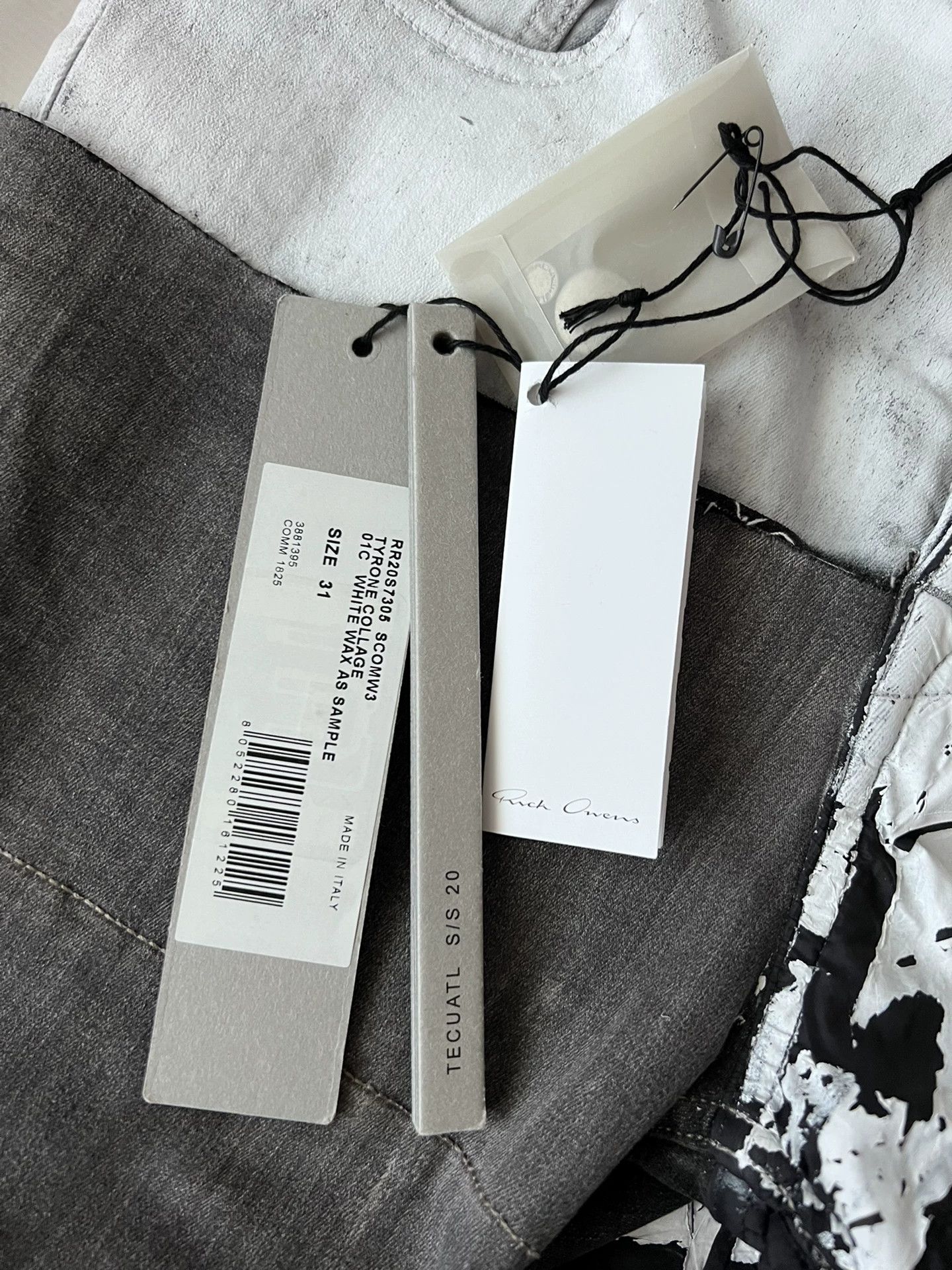Rick Owens Rick Owens SS20 White Wax Denim Pants Size US 31 - 3 Thumbnail