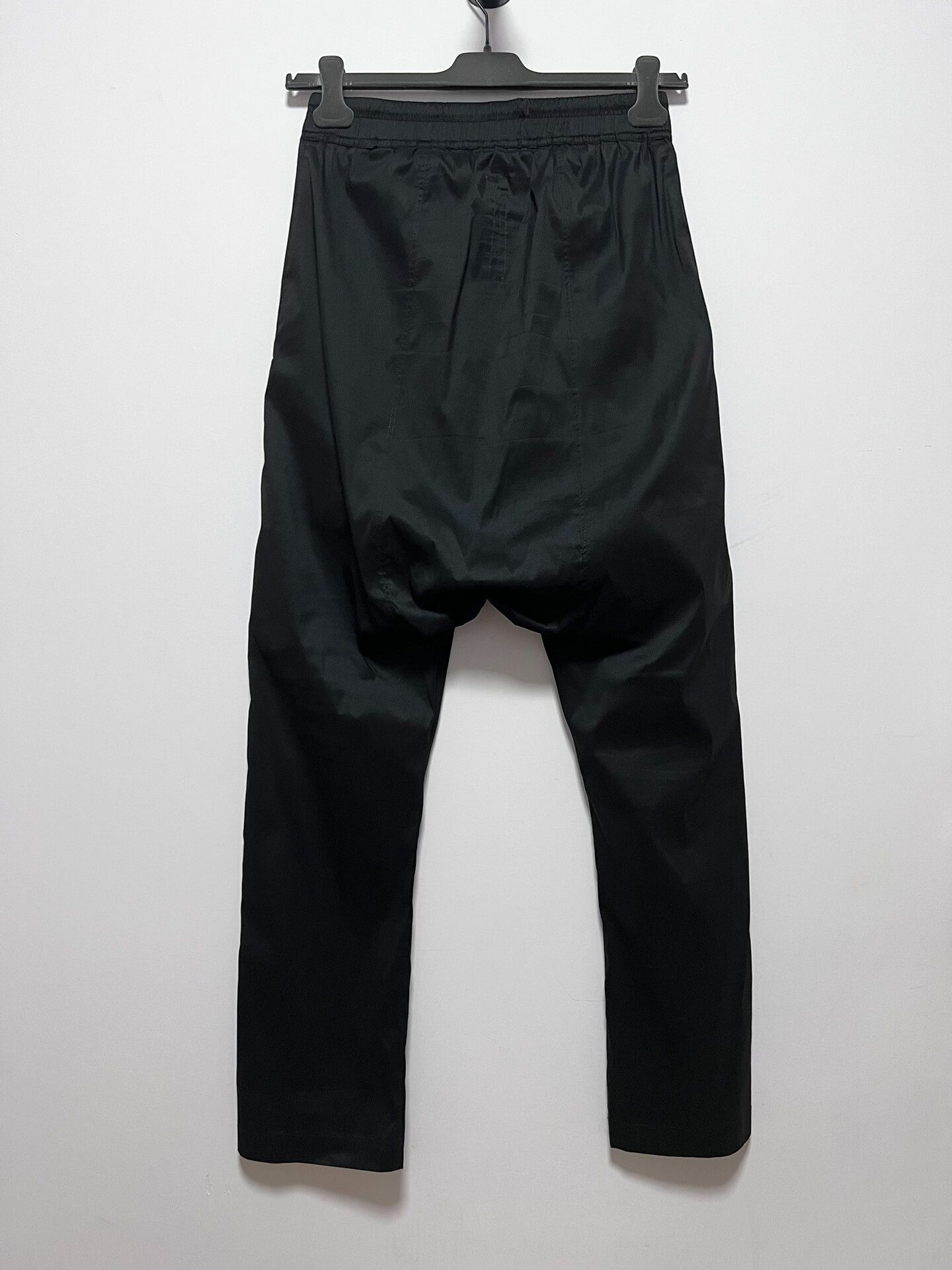 Rick Owens Rick Owens Black Low-Crotch Trousers Size US 30 / EU 46 - 3 Thumbnail