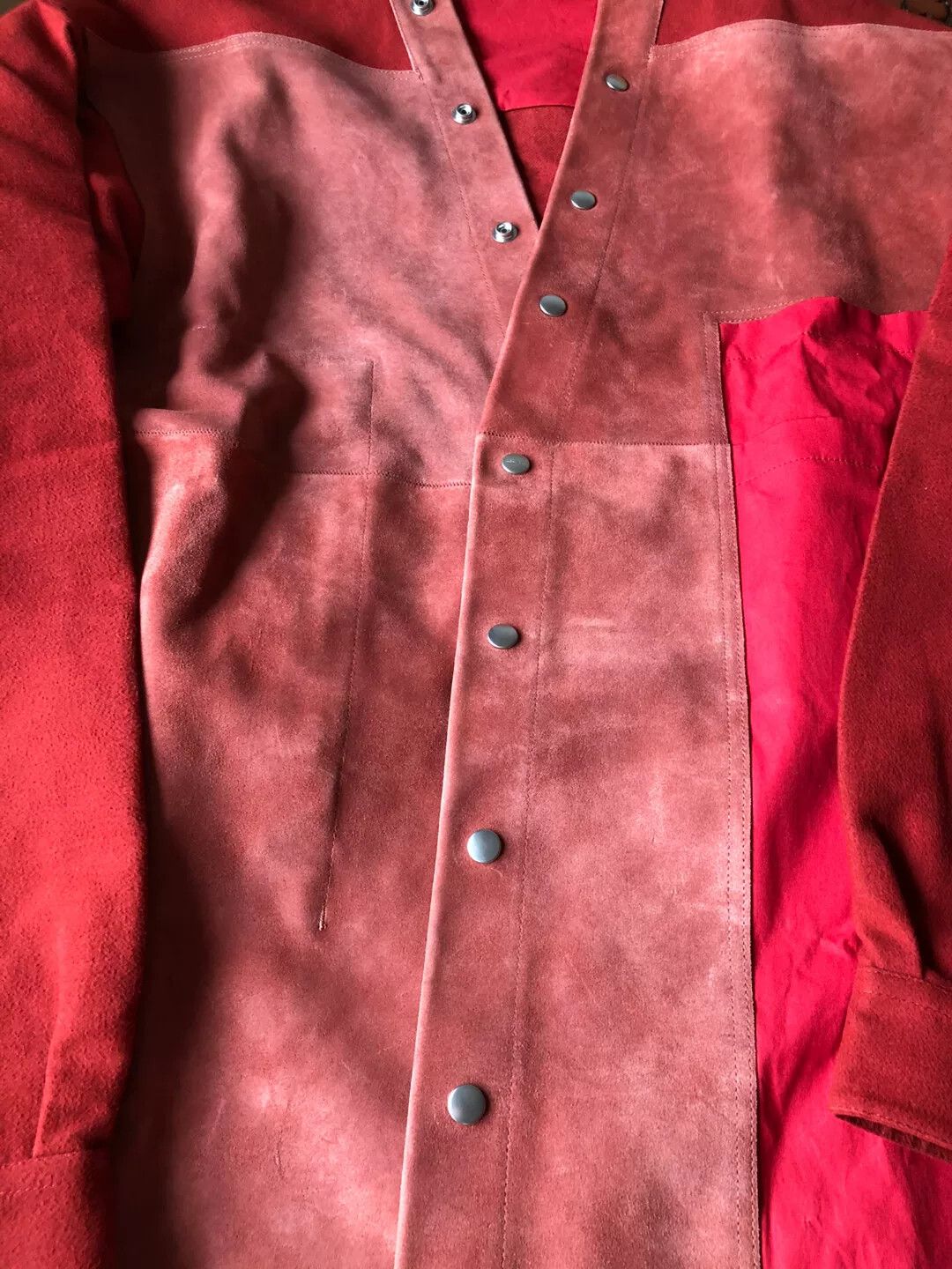Rick Owens Rick Owens Suede Patchwork Jacket Size US M / EU 48-50 / 2 - 3 Thumbnail