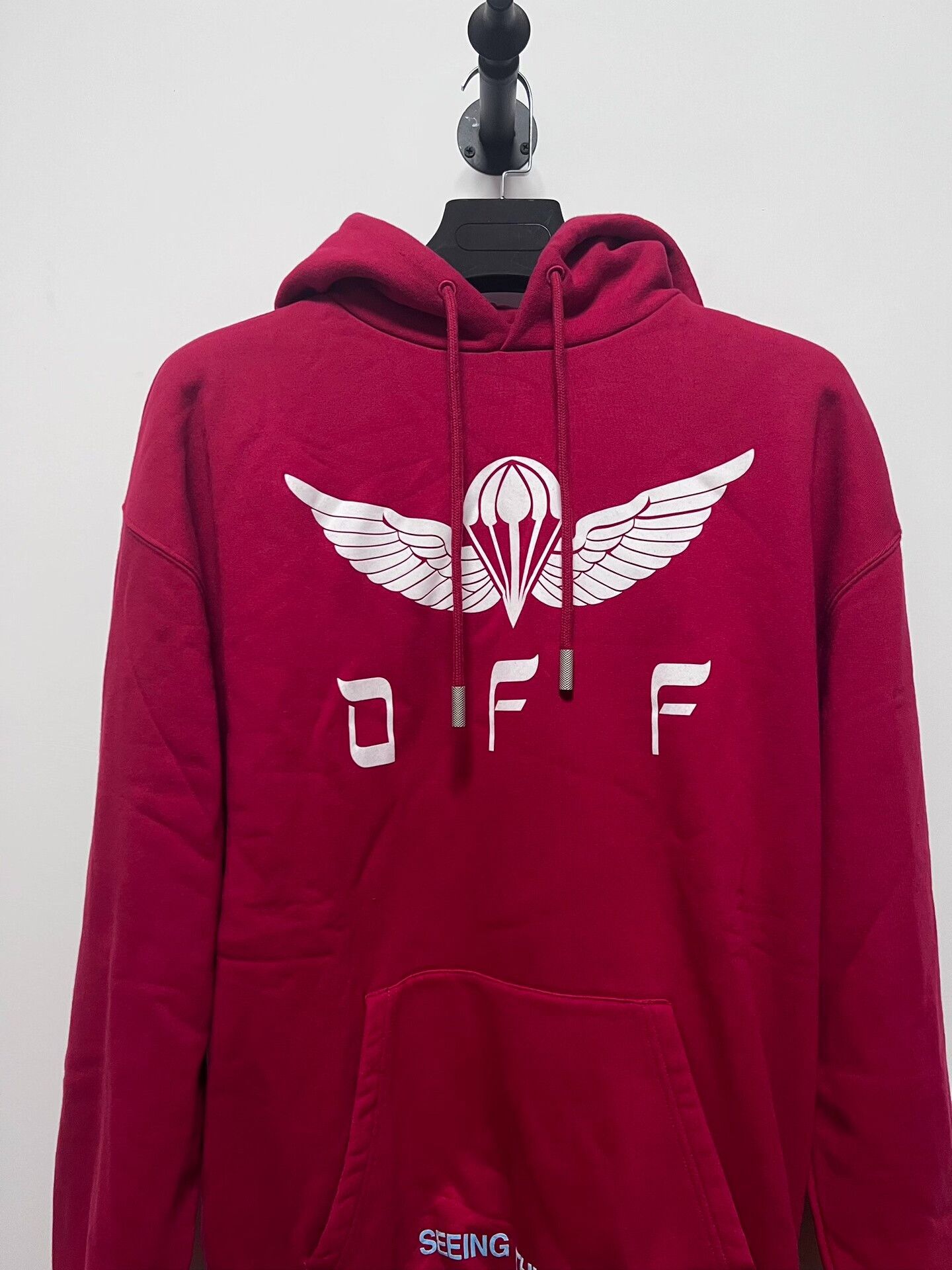 Off-White Off White Red Hoodie with Logo Size XXS / US 00 / IT 34 - 3 Thumbnail