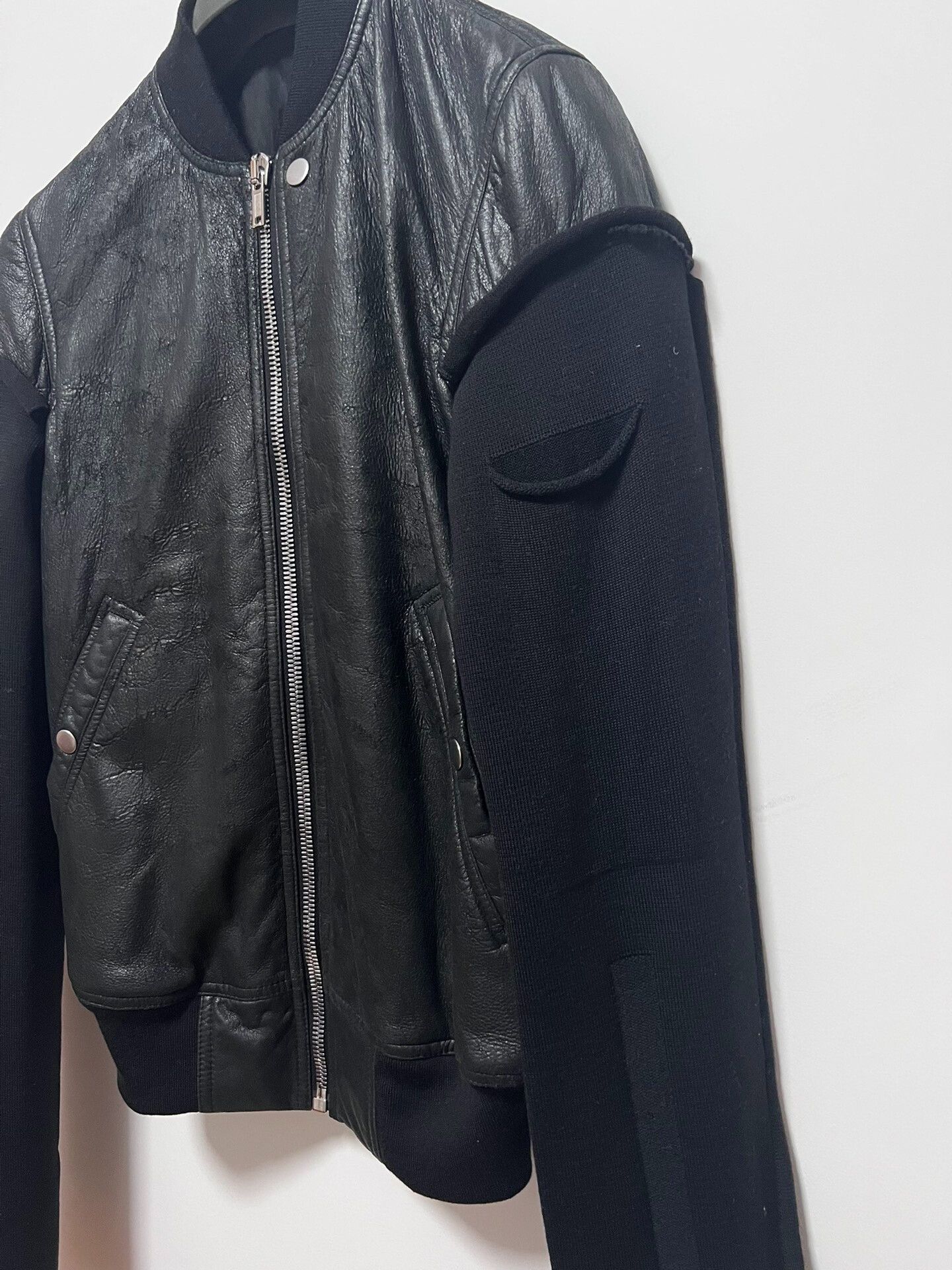 Rick Owens Rick Owens Black Lambskin MA-1 Jacket Size US M / EU 48-50 / 2 - 3 Thumbnail