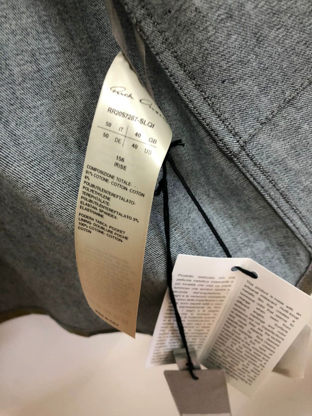 Rick Owens Rick Owens Color-Changing Jacket Size US M / EU 48-50 / 2 - 3 Thumbnail