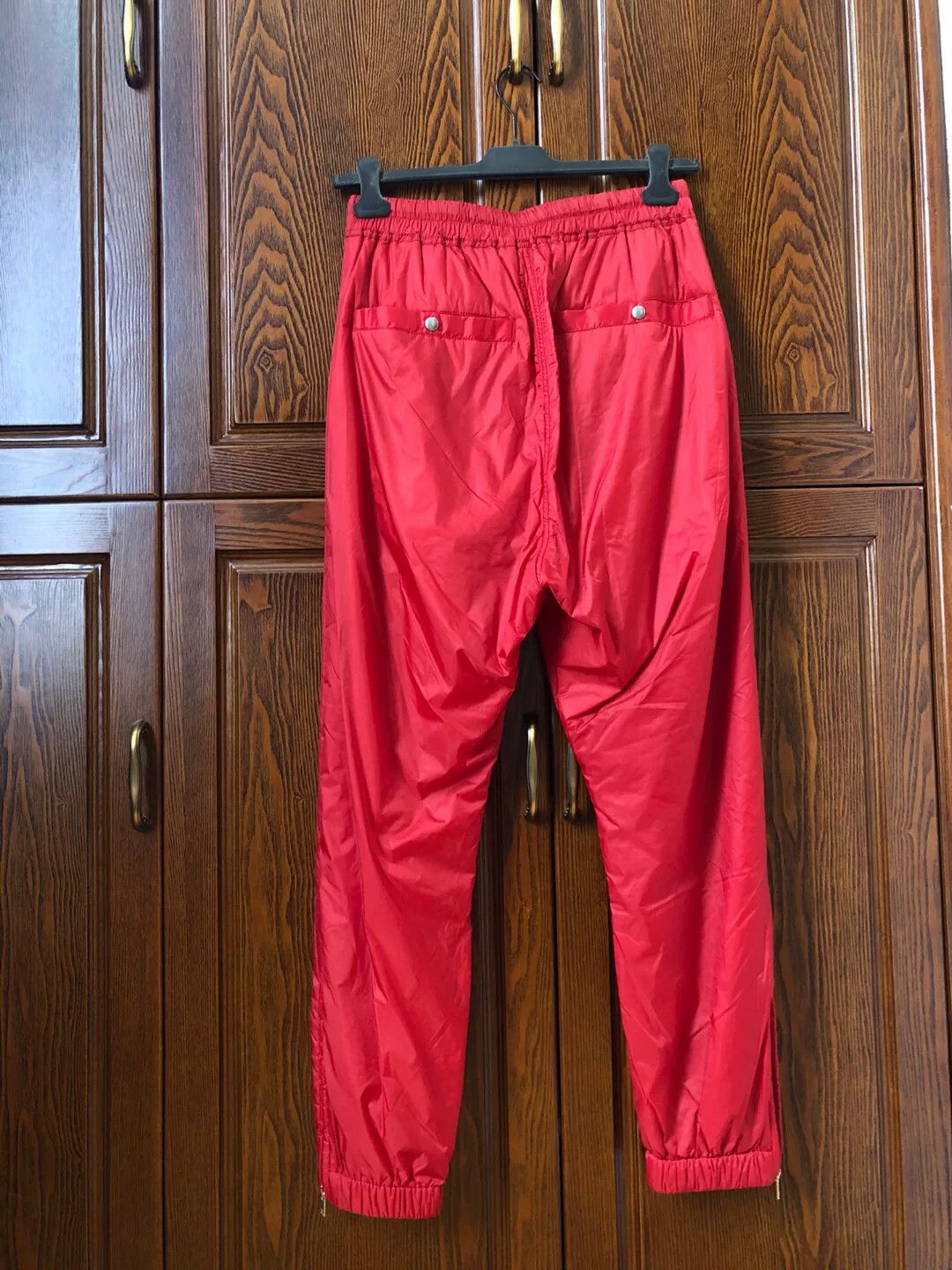Rick Owens Rick Owens Red Padded Trousers with Zippers Size US 32 / EU 48 - 2 Thumbnail