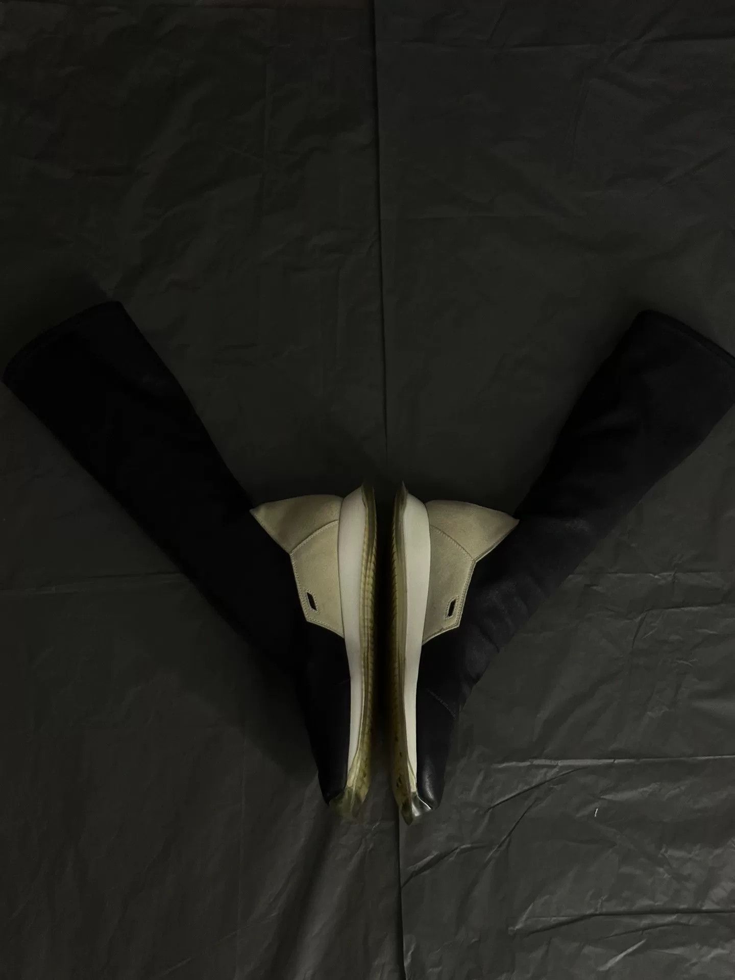 Rick Owens Rick Owens Suede Panel Tank Socks Boots Size US 7 / EU 40 - 3 Thumbnail