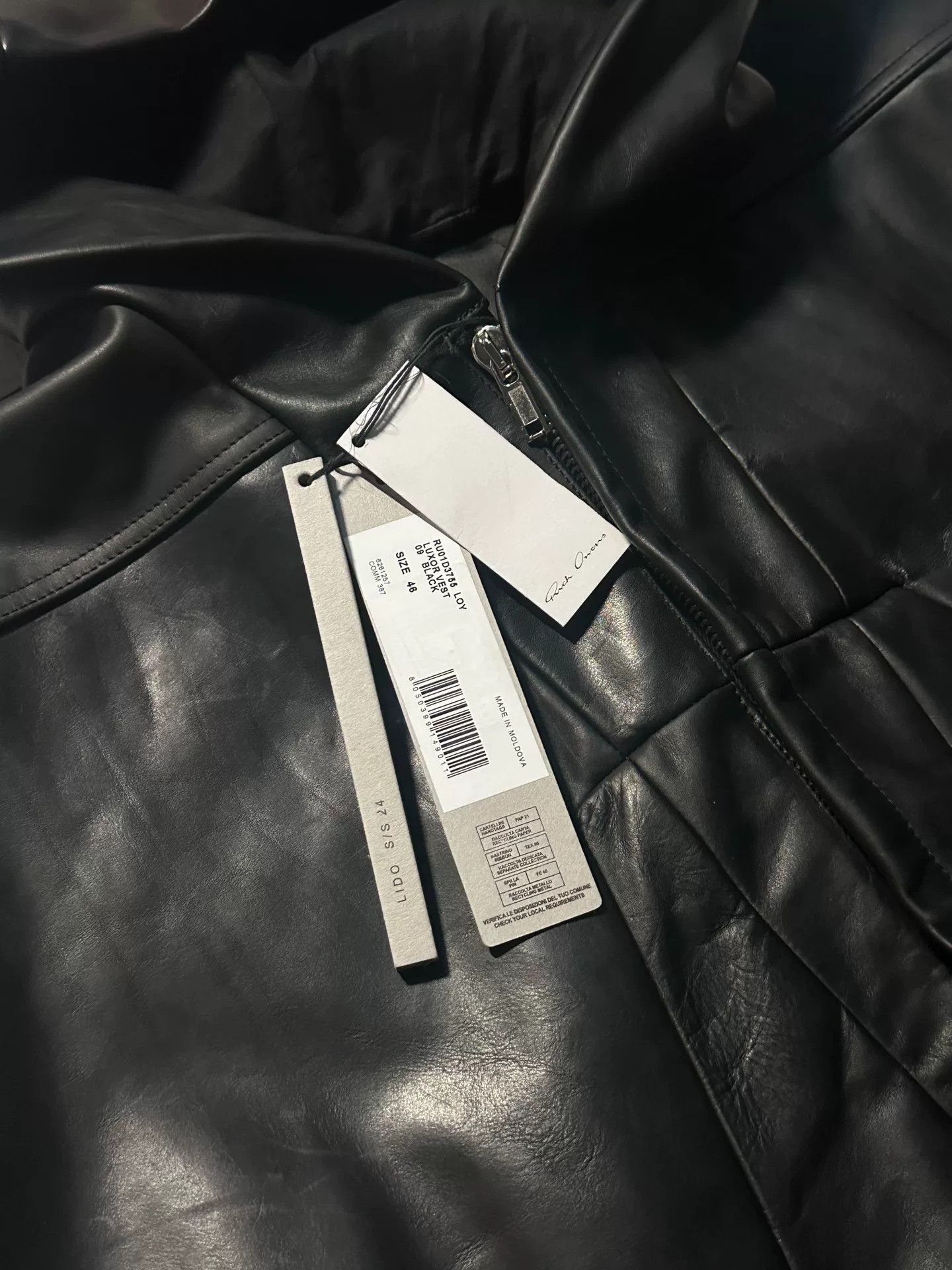 Rick Owens Black Rick Owens Leather Jacket Size US S / EU 44-46 / 1 - 2 Thumbnail