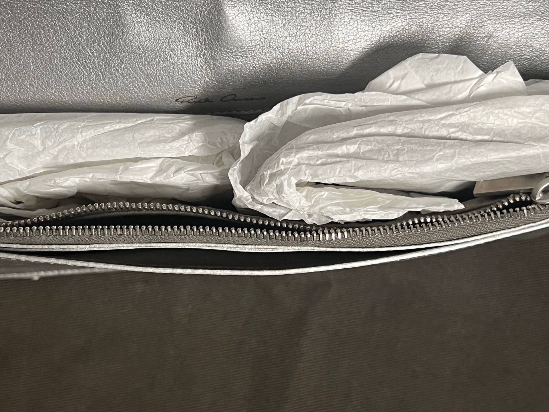 Rick Owens Rick Owens Silver Leather Crossbody Bag Size ONE SIZE - 6 Thumbnail