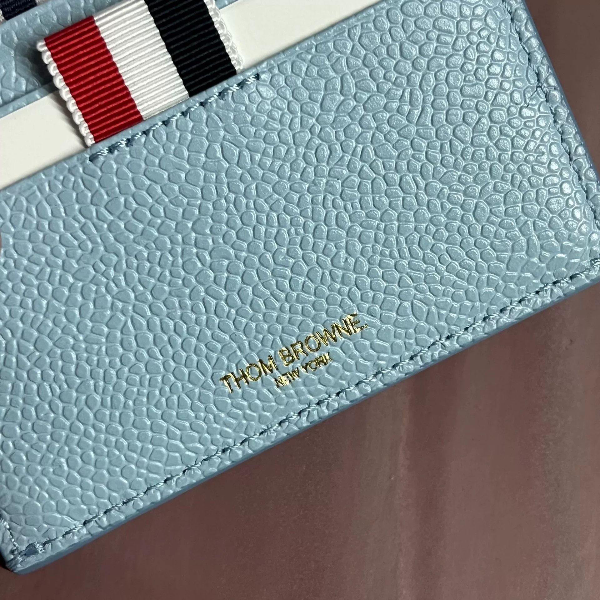 Thom Browne Thombrowne Light Blue Leather Wallet Size ONE SIZE - 4 Thumbnail