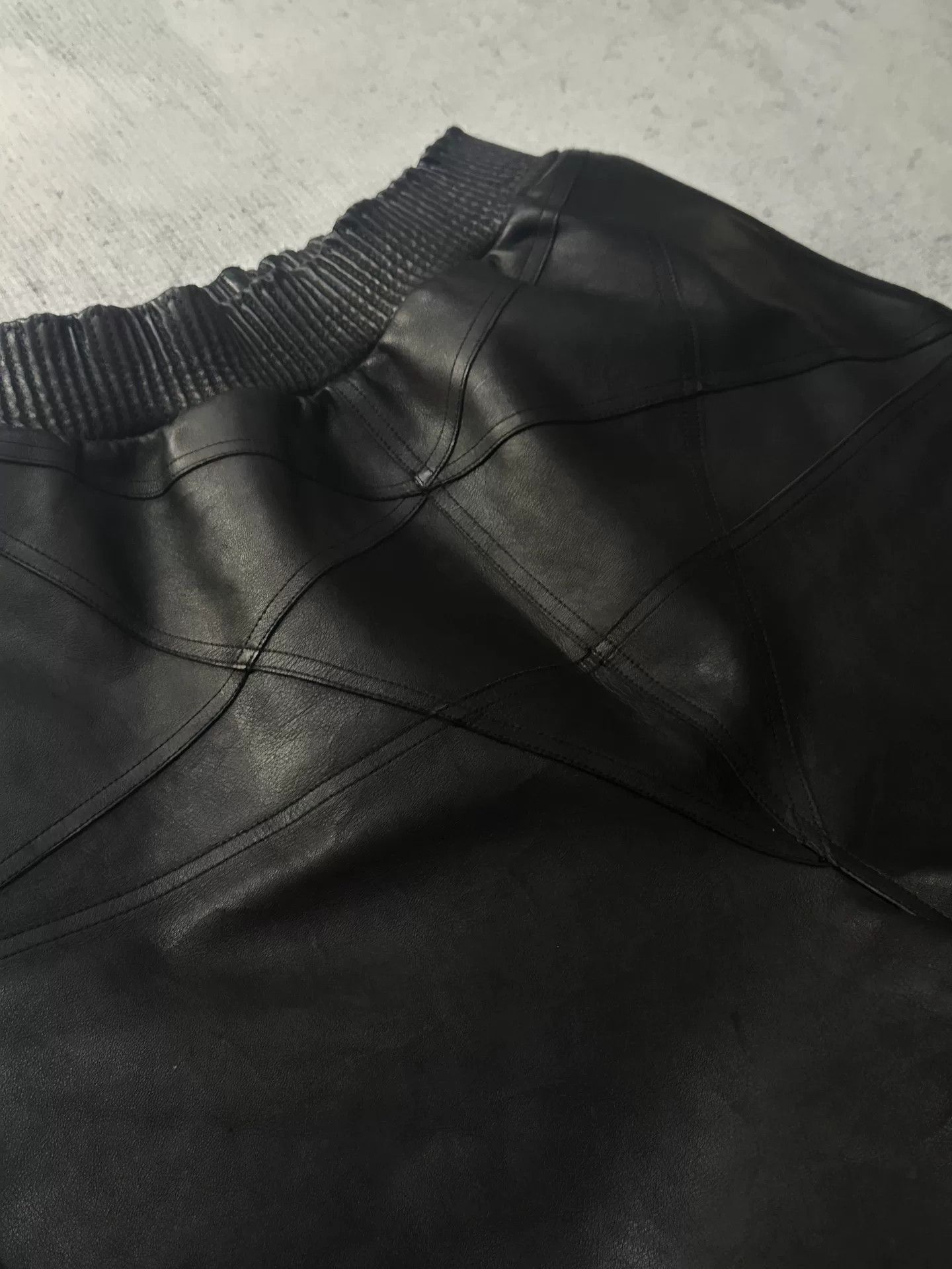 Rick Owens Rick Owens Leather Star Shorts Size US 34 / EU 50 - 3 Thumbnail