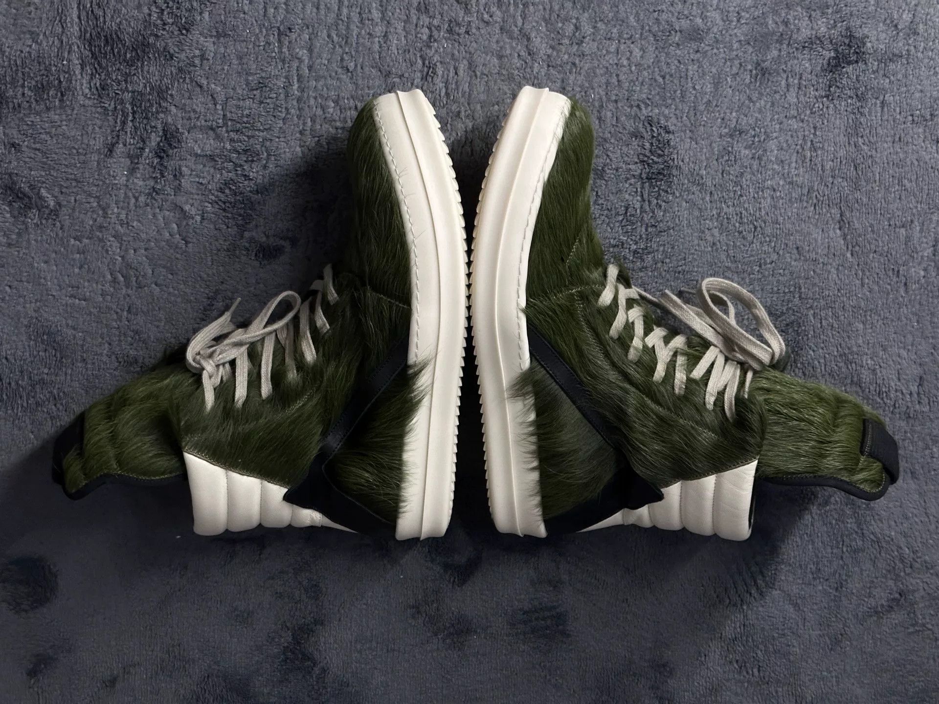 Rick Owens Rick Owens Green Fur Sneakers size 41 Size US 8 / EU 41 - 3 Thumbnail