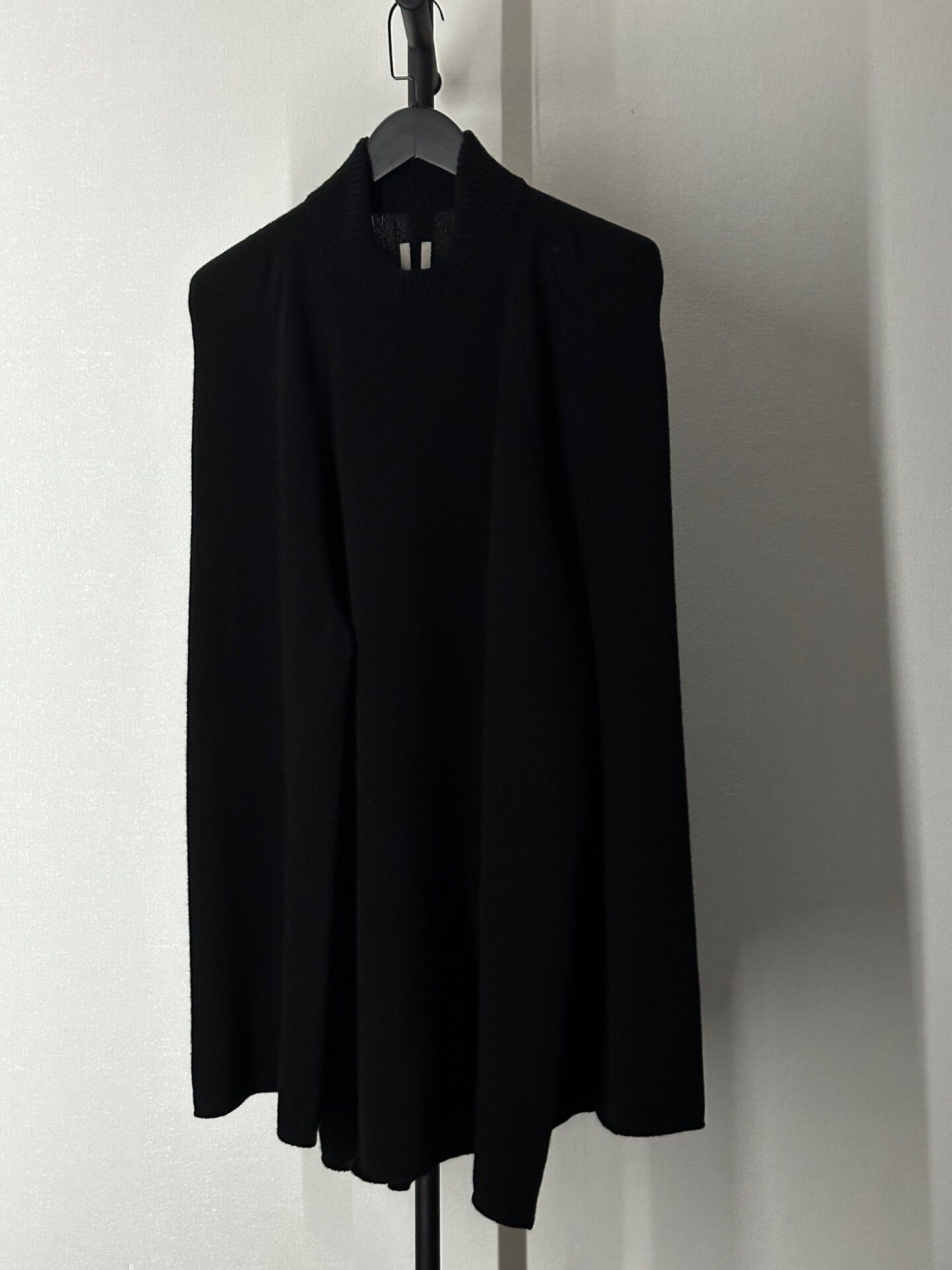 Rick Owens Rick Owens Black Batwing Sleeve Jacket Size US S / EU 44-46 / 1 - 3 Thumbnail