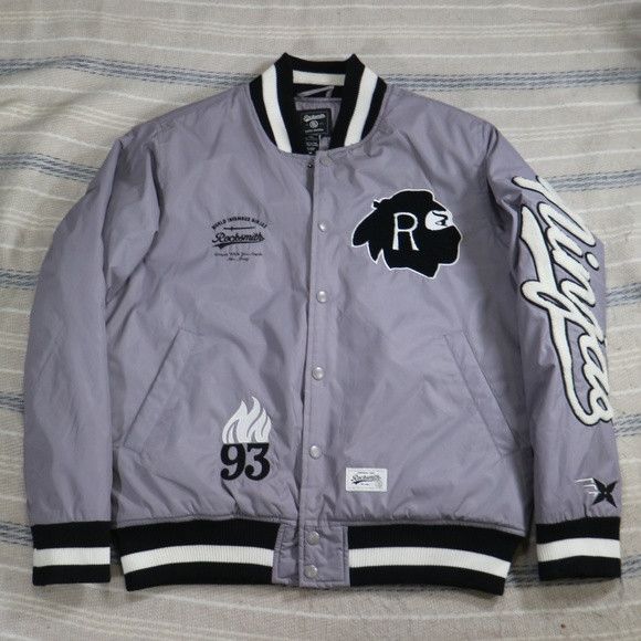 Rocksmith Rare ROCKSMITH Gray Ninjas Varsity Jacket | Grailed