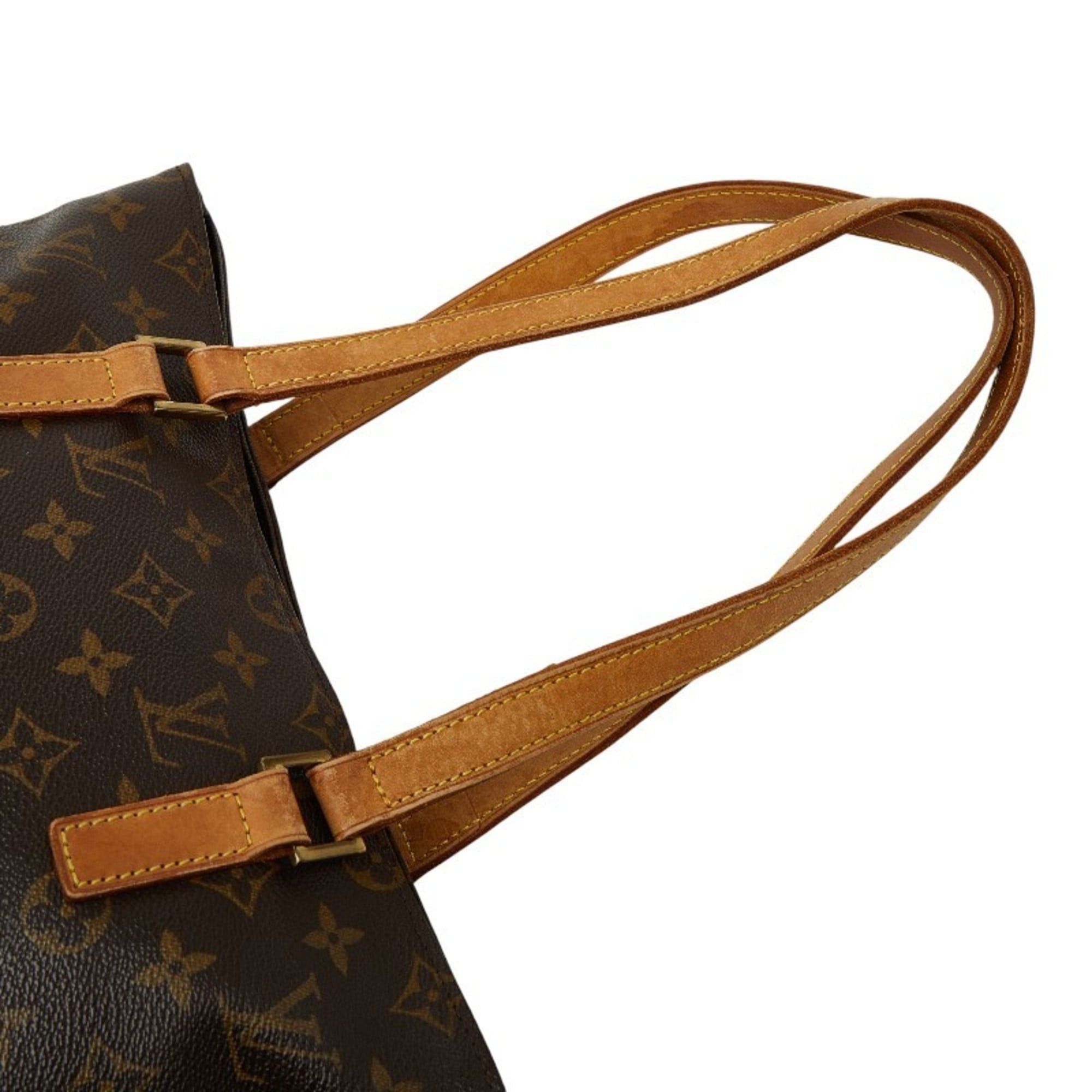 Louis Vuitton Louis Vuitton Monogram Cabas Piano Tote Bag Shoulder M51148 Brown Leather Women's LOUIS VUITTON Size ONE SIZE - 4 Thumbnail