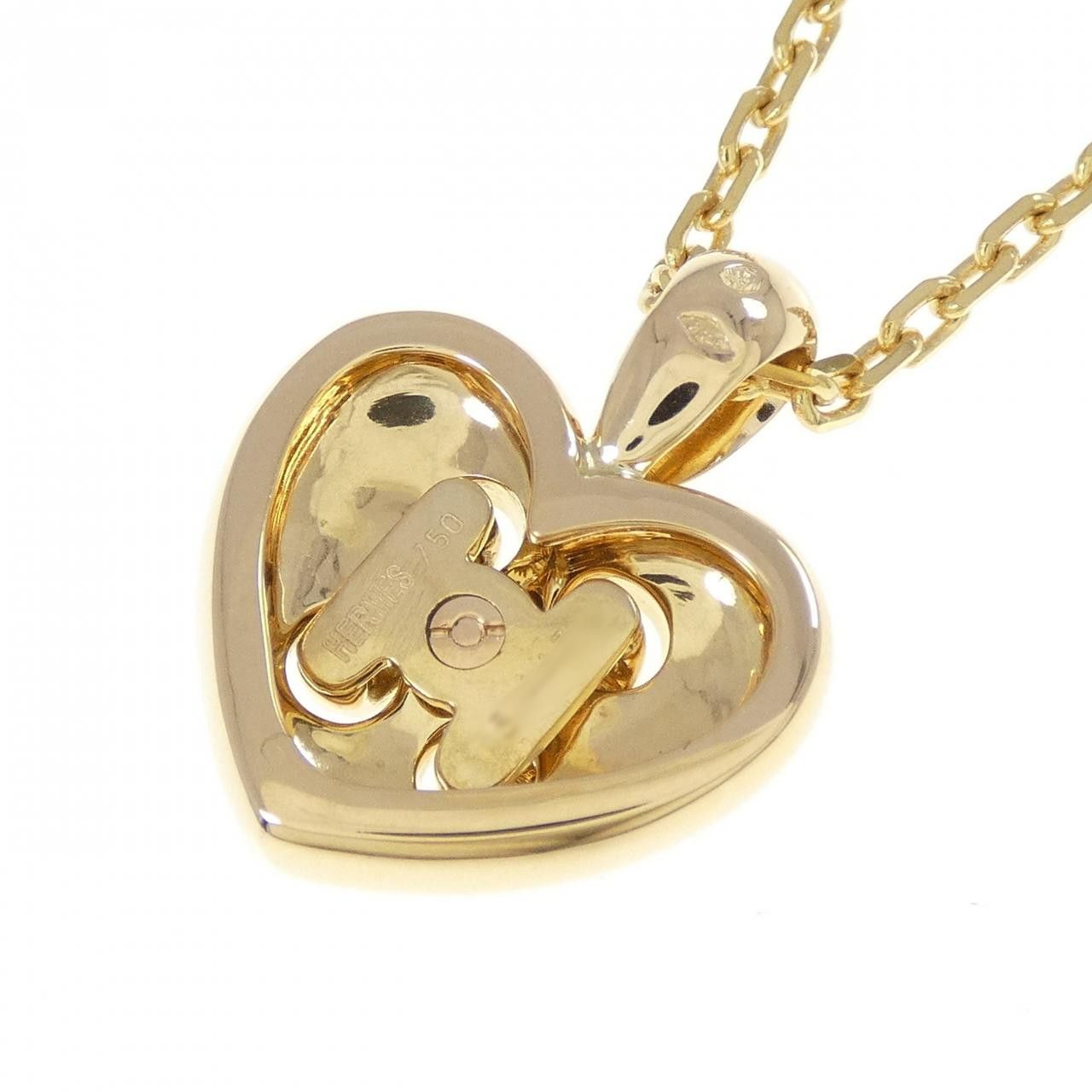 Hermes Hermes Hermès Cœur Oran Pendant Au750 Necklace Precious Metal Necklace DUTY FREE for USA Size ONE SIZE - 4 Thumbnail