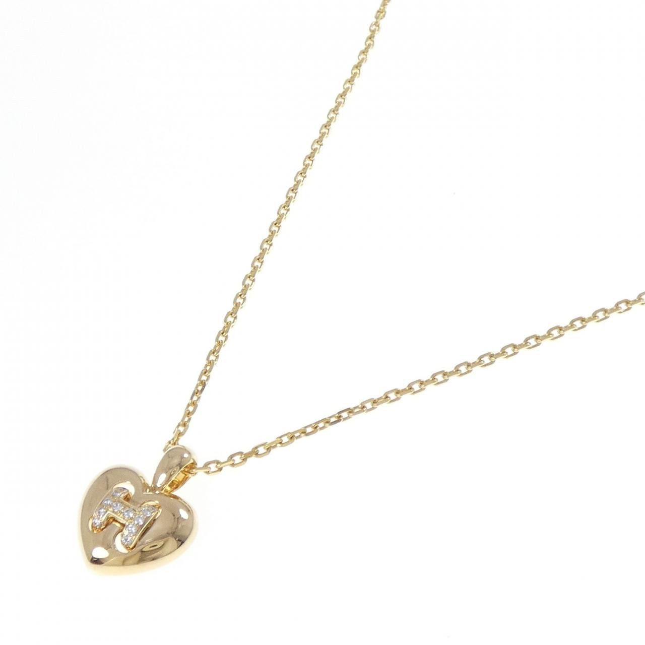 Hermes Hermes Hermès Cœur Oran Pendant Au750 Necklace Precious Metal Necklace DUTY FREE for USA Size ONE SIZE - 2 Thumbnail