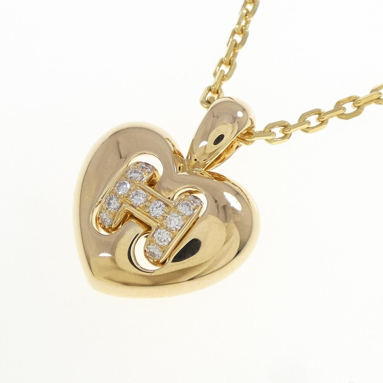 Hermes Hermes Hermès Cœur Oran Pendant Au750 Necklace Precious Metal Necklace DUTY FREE for USA Size ONE SIZE - 3 Thumbnail
