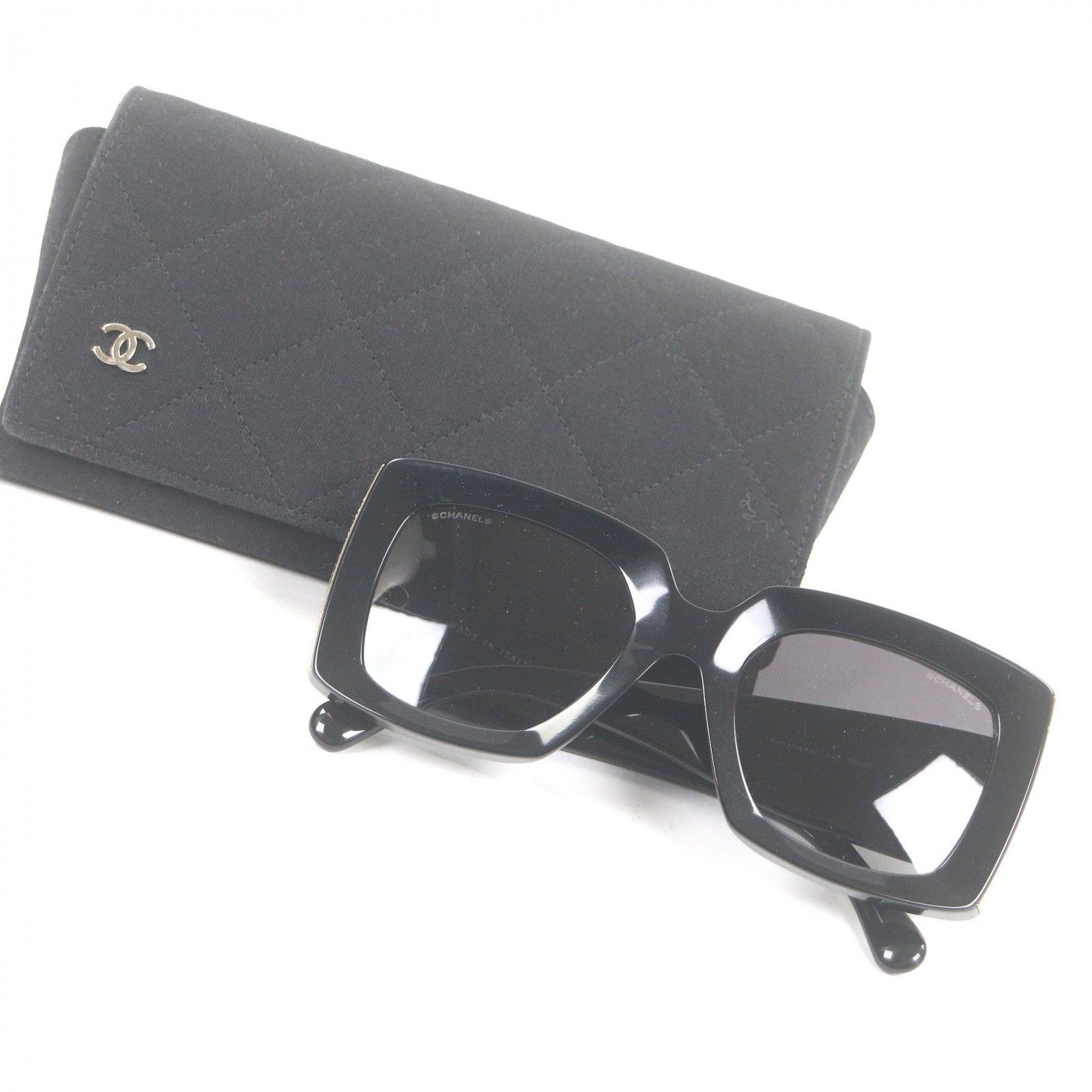Chanel Chanel CHANEL COCO Mark Rectangle Sunglasses Plastic / Synthetic Sunglasses DUTY FREE for USA Size ONE SIZE - 2 Thumbnail