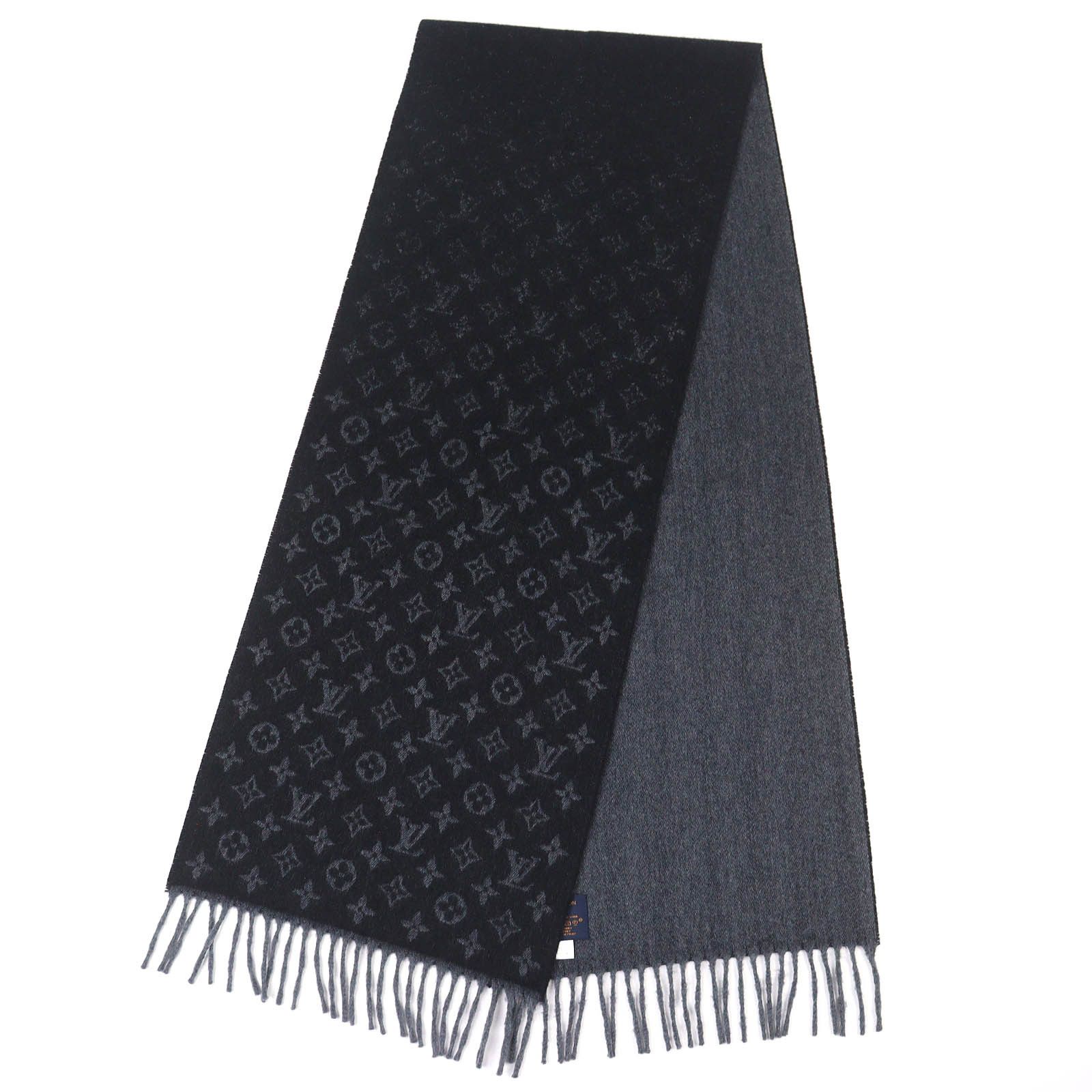 Louis Vuitton Louis Vuitton Louis Vuitton Monogram Gradient Cashmere Wool Scarf Textile Scarf M71607 DUTY FREE for USA Size ONE SIZE - 3 Thumbnail