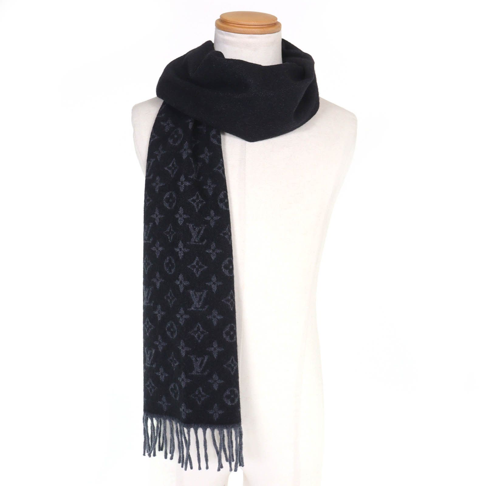 Louis Vuitton Louis Vuitton Louis Vuitton Monogram Gradient Cashmere Wool Scarf Textile Scarf M71607 DUTY FREE for USA Size ONE SIZE - 2 Thumbnail