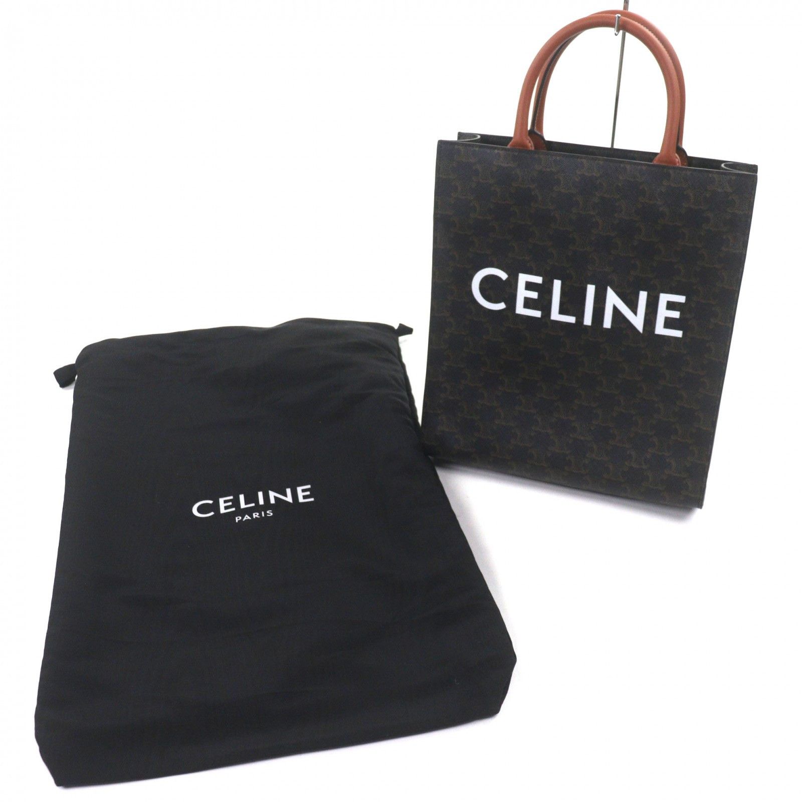 Celine Celine CELINE Vertical hippopotamus Triomphe Canvas Tote Bag Textile Tote Bag 191542BZK 04LU DUTY FREE for USA Size ONE SIZE - 2 Thumbnail