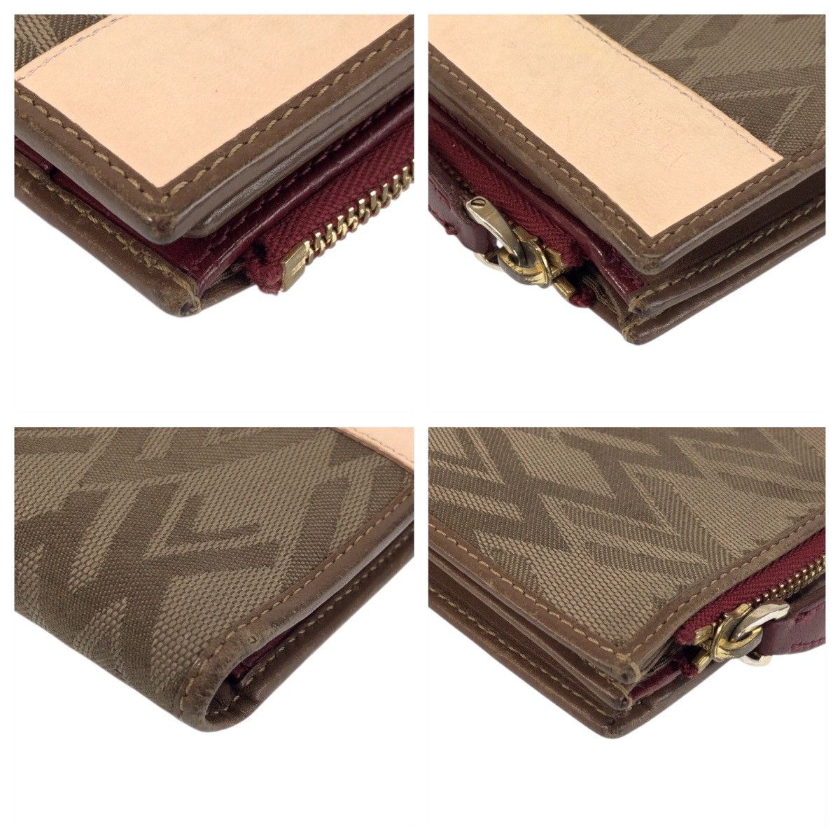 Valentino Valentino Garavani Canvas Leather Compact Wallet Leather Short Wallet PRB913TMC1 DUTY FREE for USA