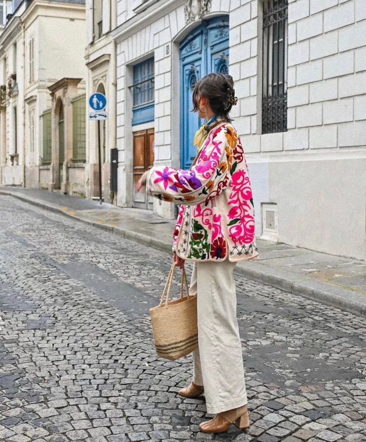 forte_forte Exotic Embroidered Floral Jacket for Women Size XS / US 0-2 / IT 36-38 - 2 Thumbnail