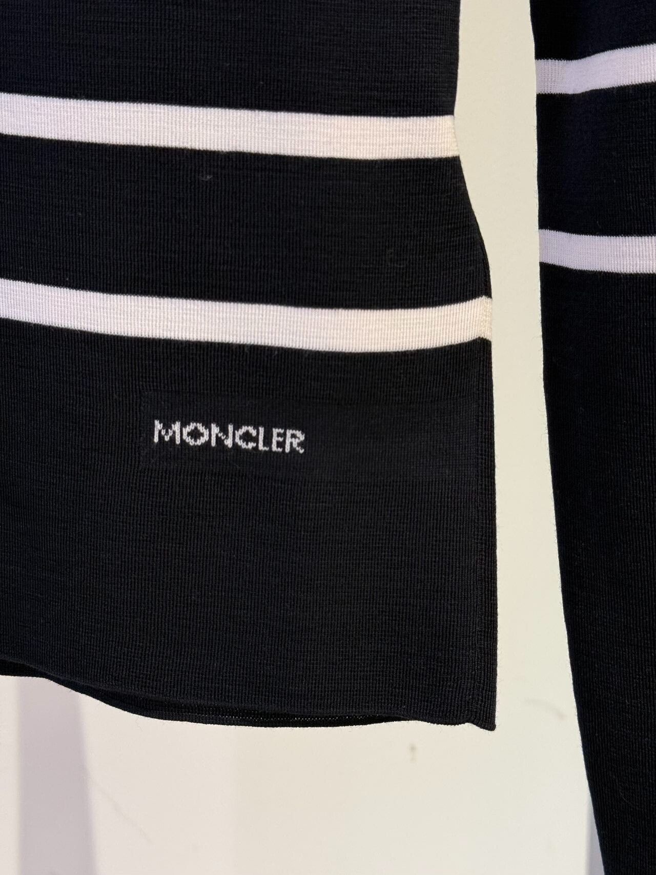 Moncler Moncler Women's Striped Wool Turtleneck Sweater Size XS / US 0-2 / IT 36-38 - 4 Thumbnail