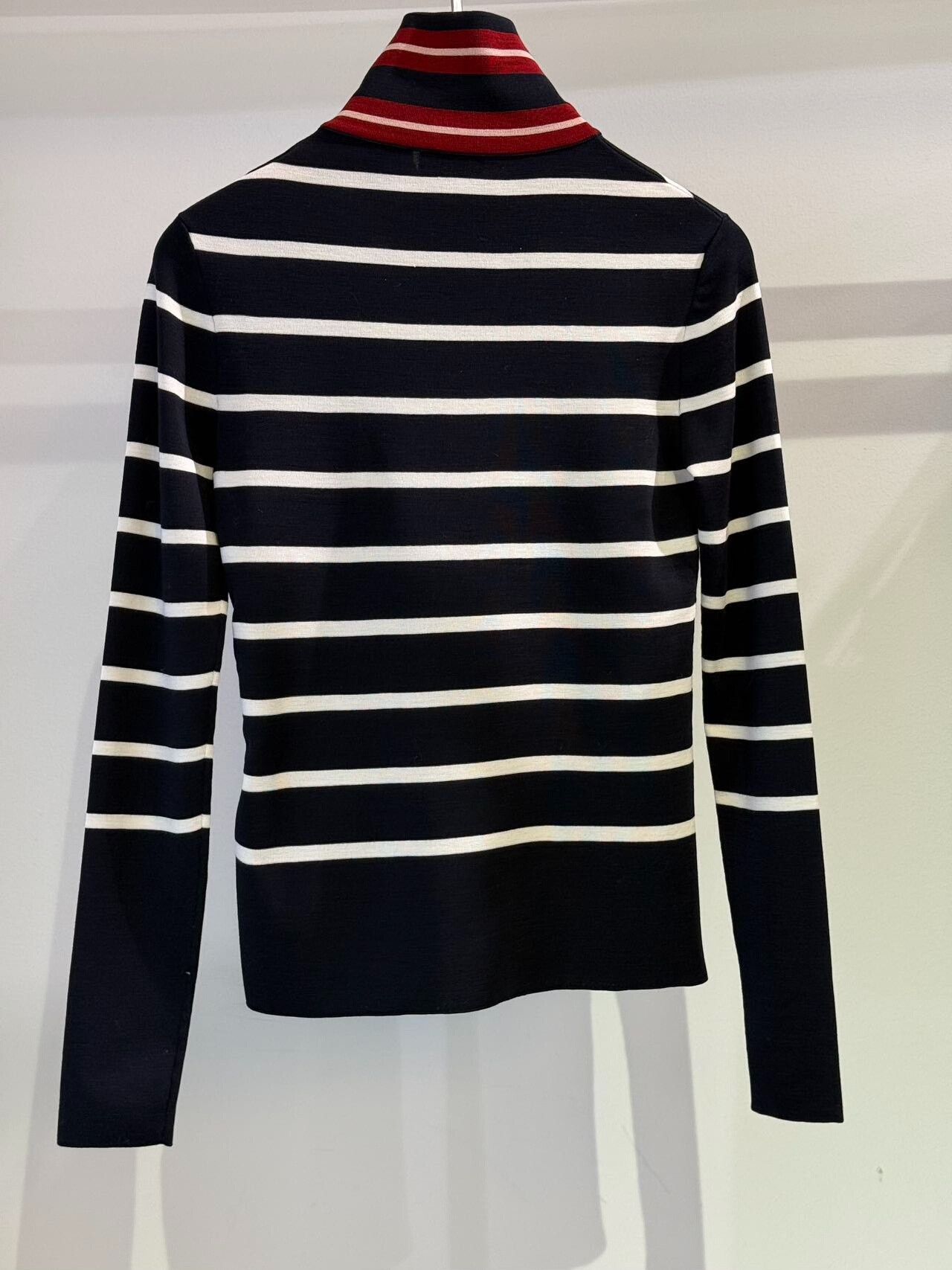 Moncler Moncler Women's Striped Wool Turtleneck Sweater Size XS / US 0-2 / IT 36-38 - 2 Thumbnail