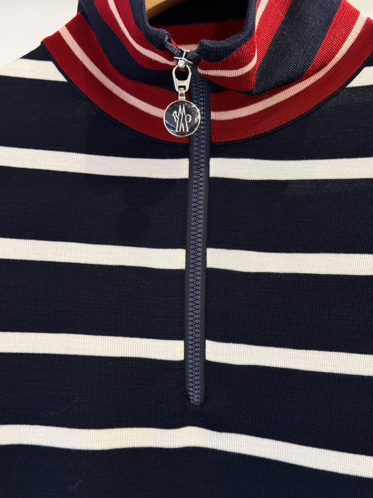 Moncler Moncler Women's Striped Wool Turtleneck Sweater Size XS / US 0-2 / IT 36-38 - 3 Thumbnail