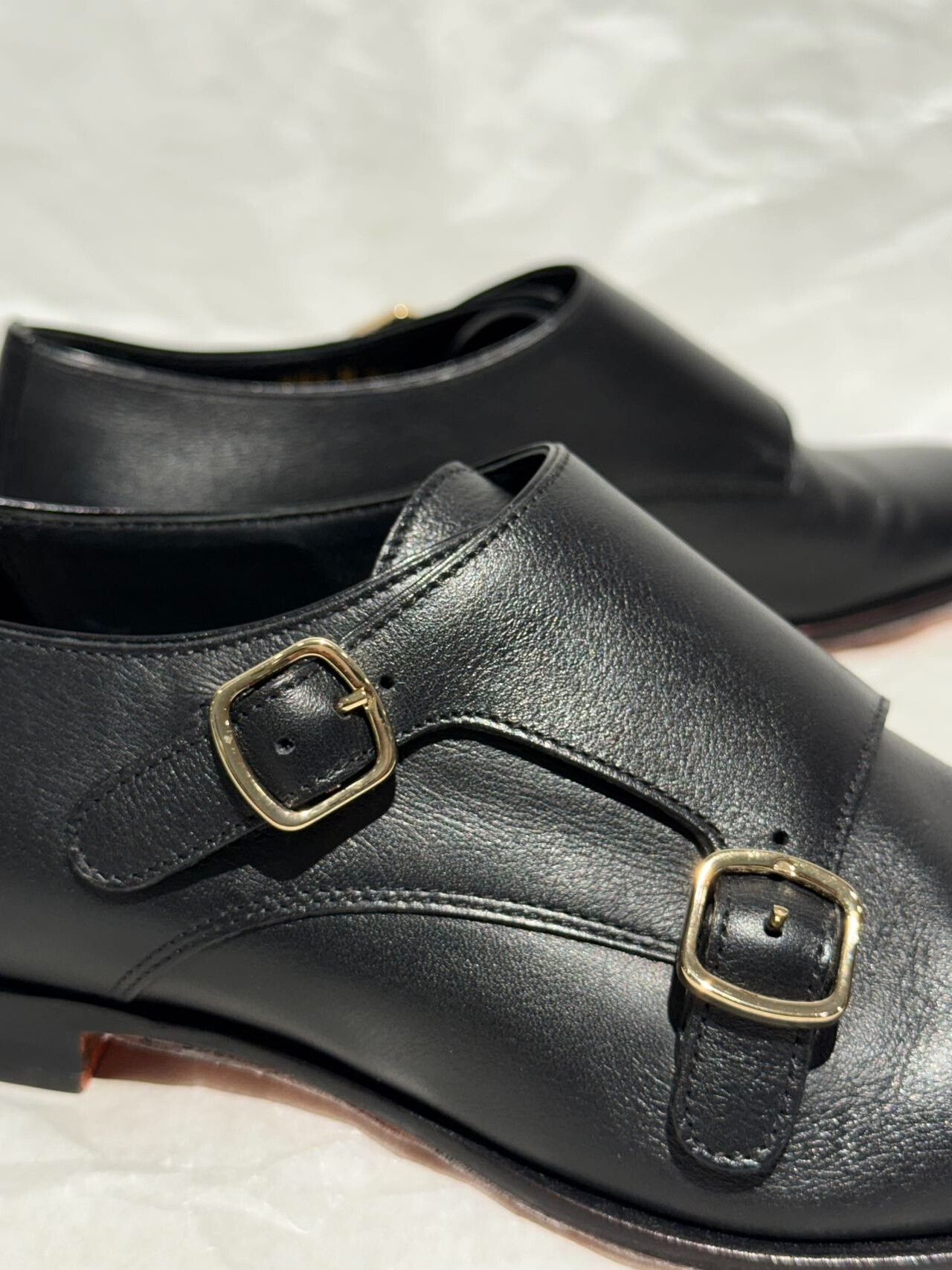 Santoni Santoni Black Monk Strap Shoes for Women Size US 5 / IT 35 - 6 Thumbnail