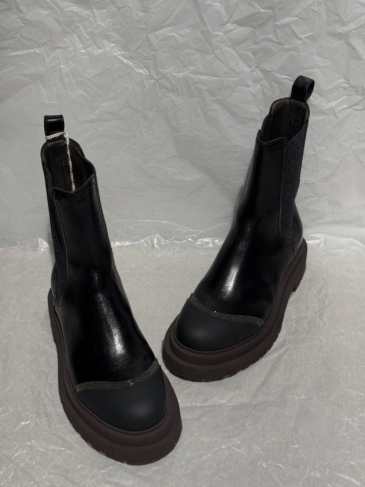 Brunello Cucinelli Brunello Cucinelli Women's Chelsea Boots Size US 4.5 / IT 34.5 - 2 Thumbnail