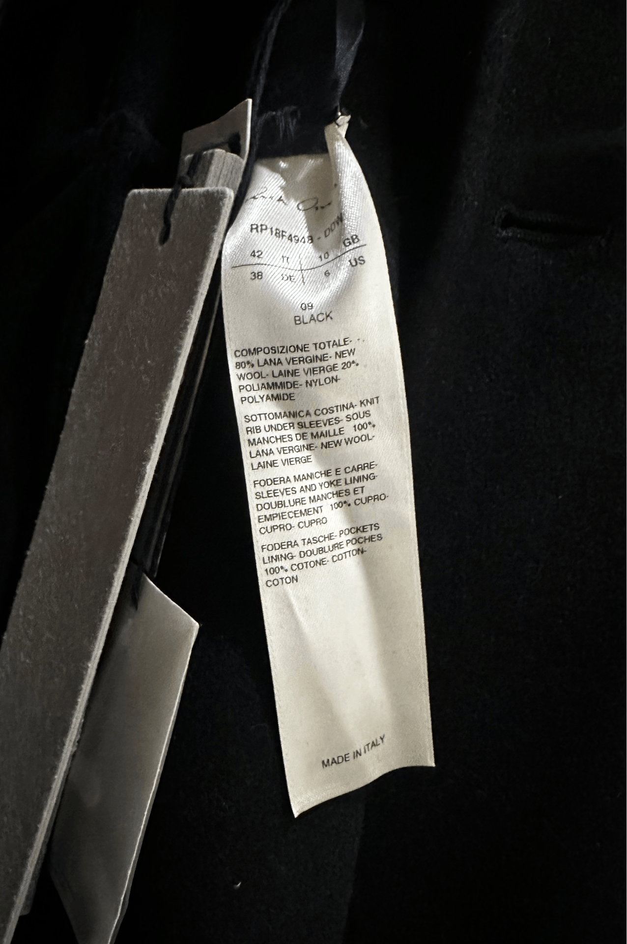 Rick Owens Rick Owens Black Double-Breasted Coat Size US XS / EU 42 / 0 - 9 Thumbnail