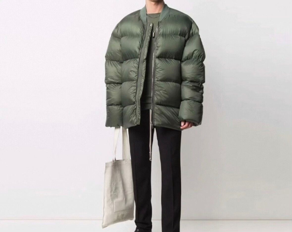Rick Owens Rick Owens Green Flight Jacket Size US XXS / EU 40 - 2 Thumbnail