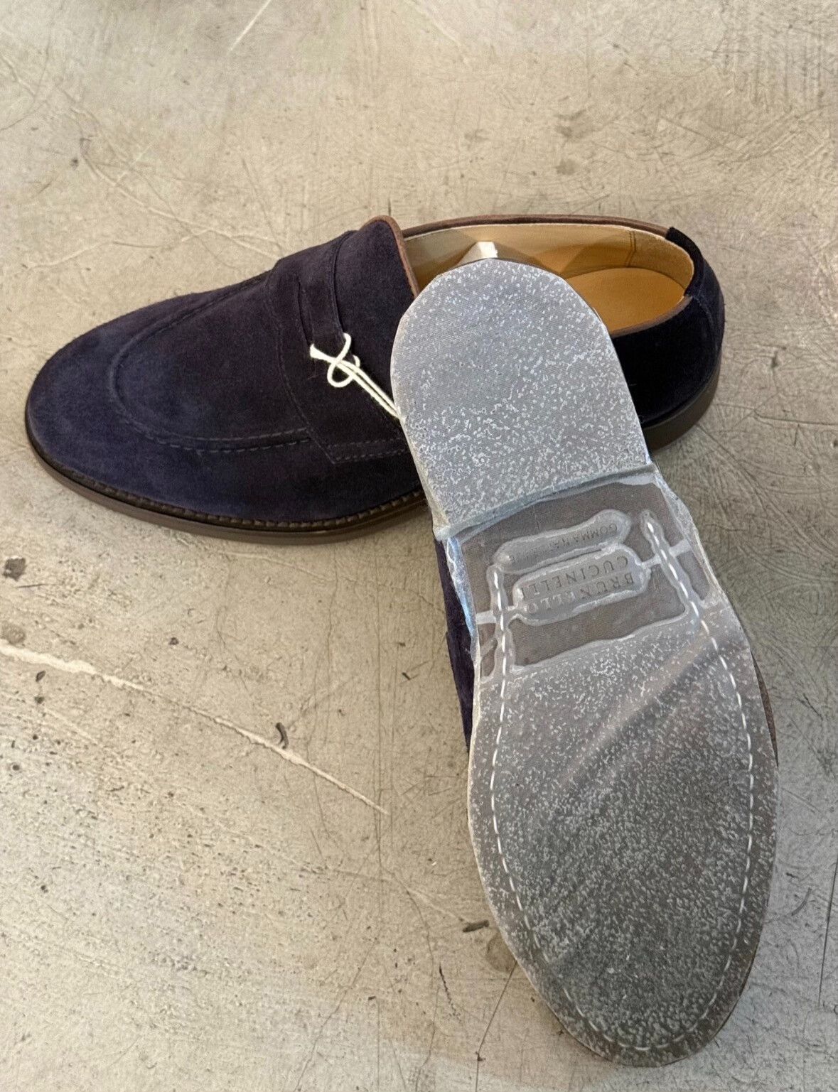 Brunello Cucinelli Brunello Cucinelli Men's Suede Loafers Size US 6 / EU 39 - 7 Thumbnail