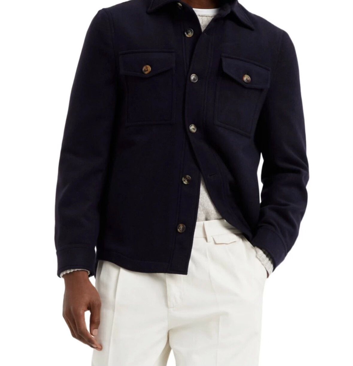 Brunello Cucinelli Brunello Cucinelli Cashmere Shirt Jacket Size US M / EU 48-50 / 2 - 5 Thumbnail
