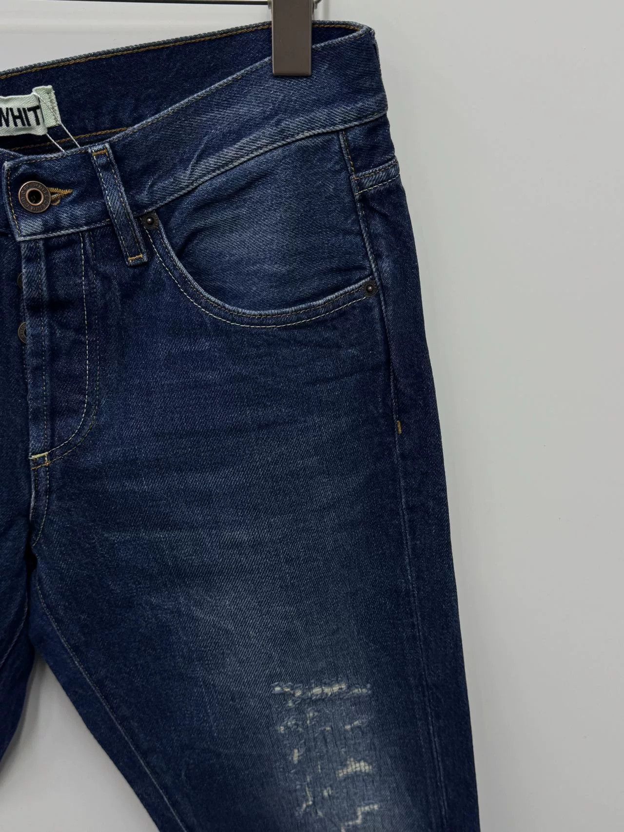 Off-White Off-White Distressed Denim Jeans Size 31 Size US 31 - 3 Thumbnail