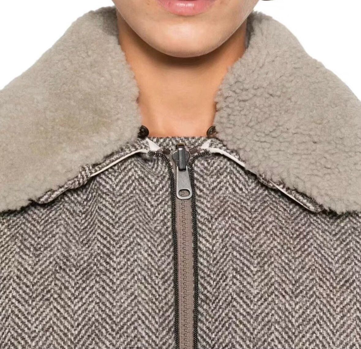 Brunello Cucinelli Brunello Cucinelli Houndstooth Cotton Coat Size S / US 4 / IT 40 - 4 Thumbnail