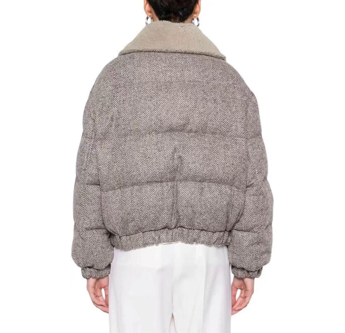 Brunello Cucinelli Brunello Cucinelli Houndstooth Cotton Coat Size S / US 4 / IT 40 - 3 Thumbnail