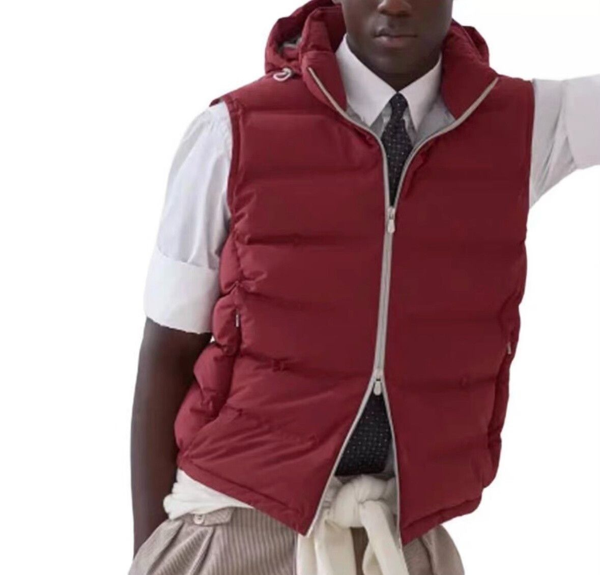 Brunello Cucinelli Brunello Cucinelli Men's Red Vest Size US M / EU 48-50 / 2 - 3 Thumbnail