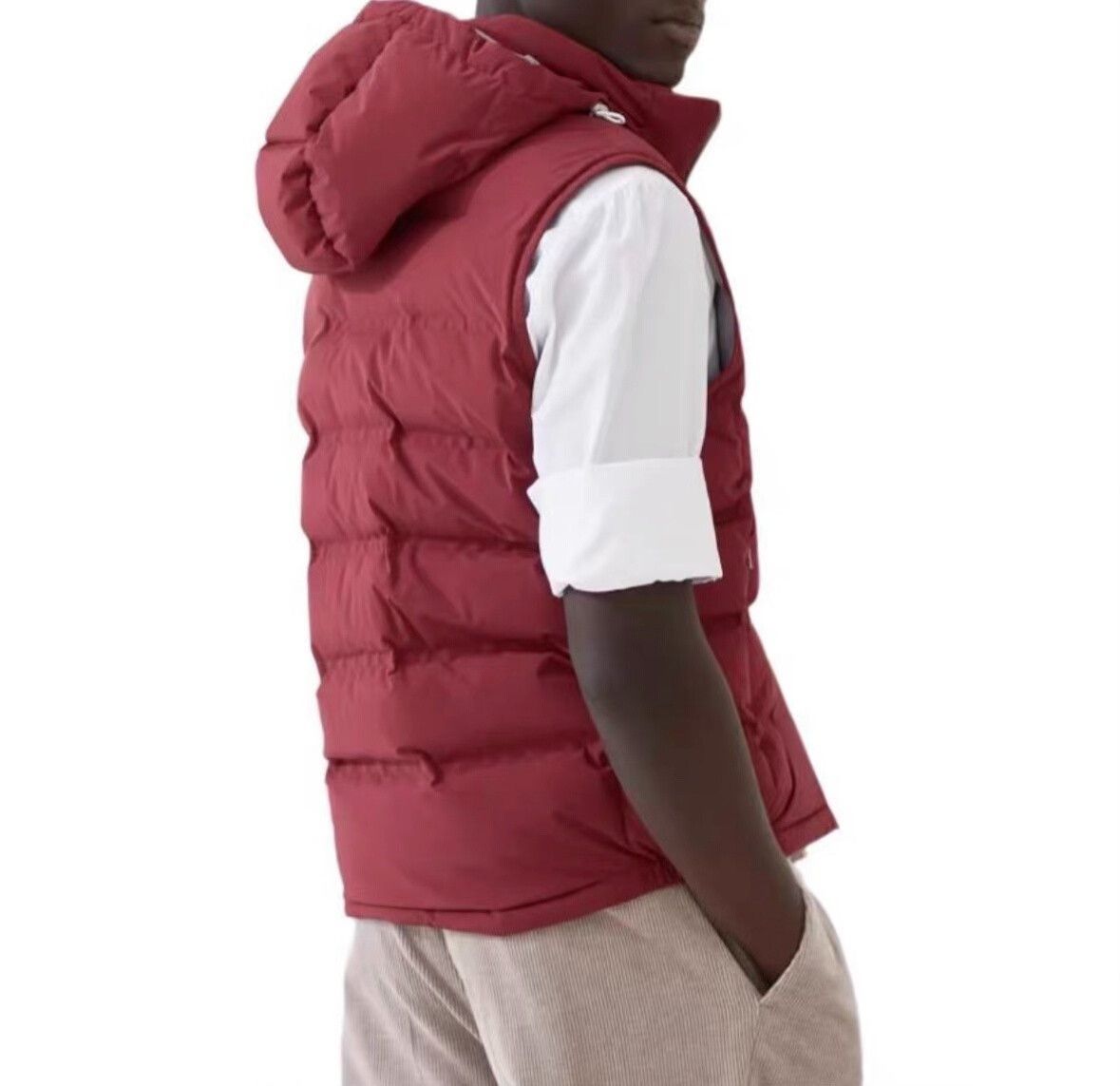 Brunello Cucinelli Brunello Cucinelli Men's Red Vest Size US M / EU 48-50 / 2 - 2 Thumbnail