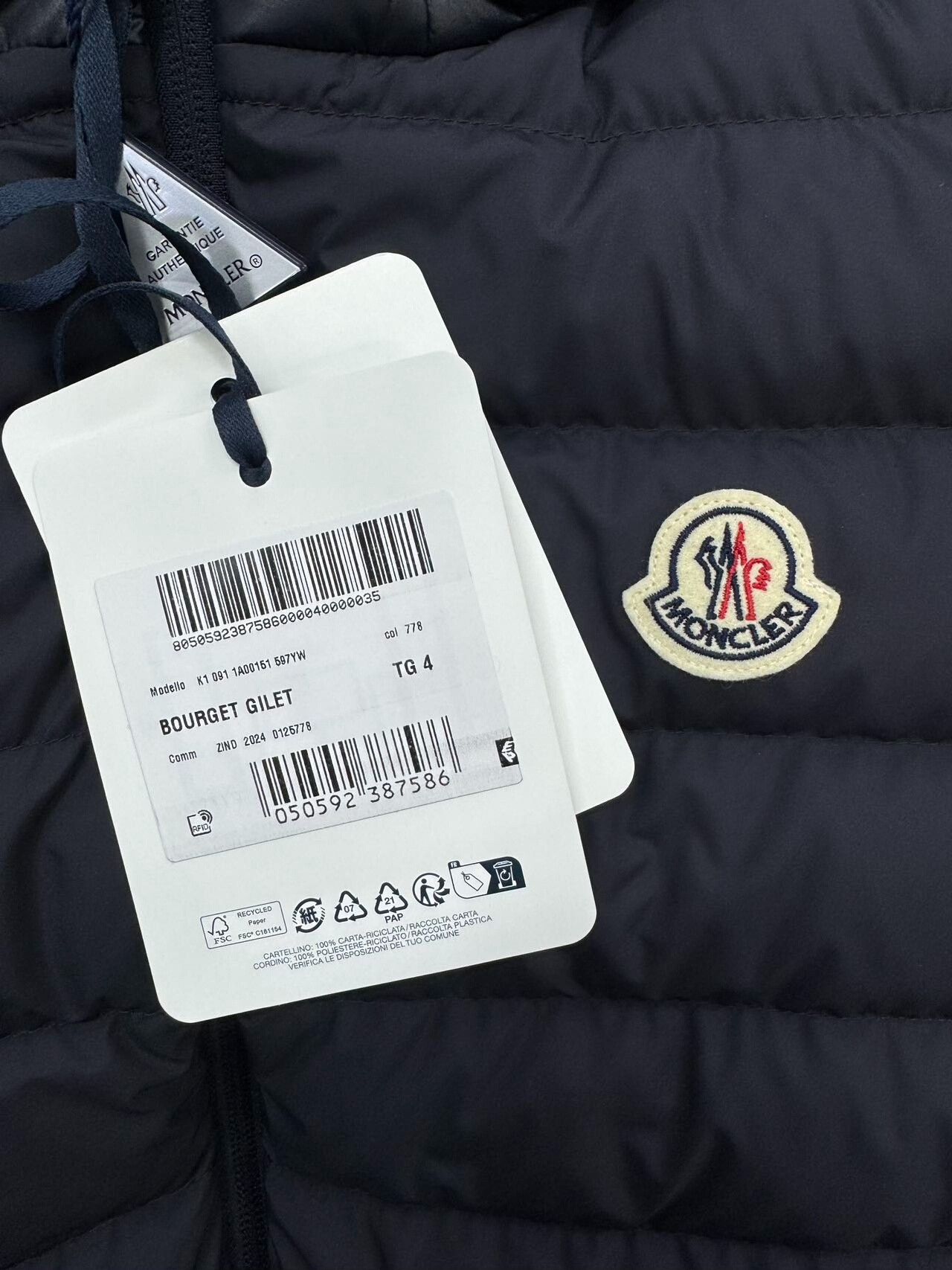 Moncler Moncler Bourget Men's Hooded Down Vest Size US M / EU 48-50 / 2 - 6 Thumbnail