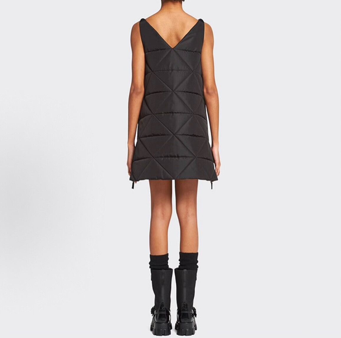 Prada Prada Women's V-Neck Padded Vest Dress Size S / US 4 / IT 40 - 3 Thumbnail