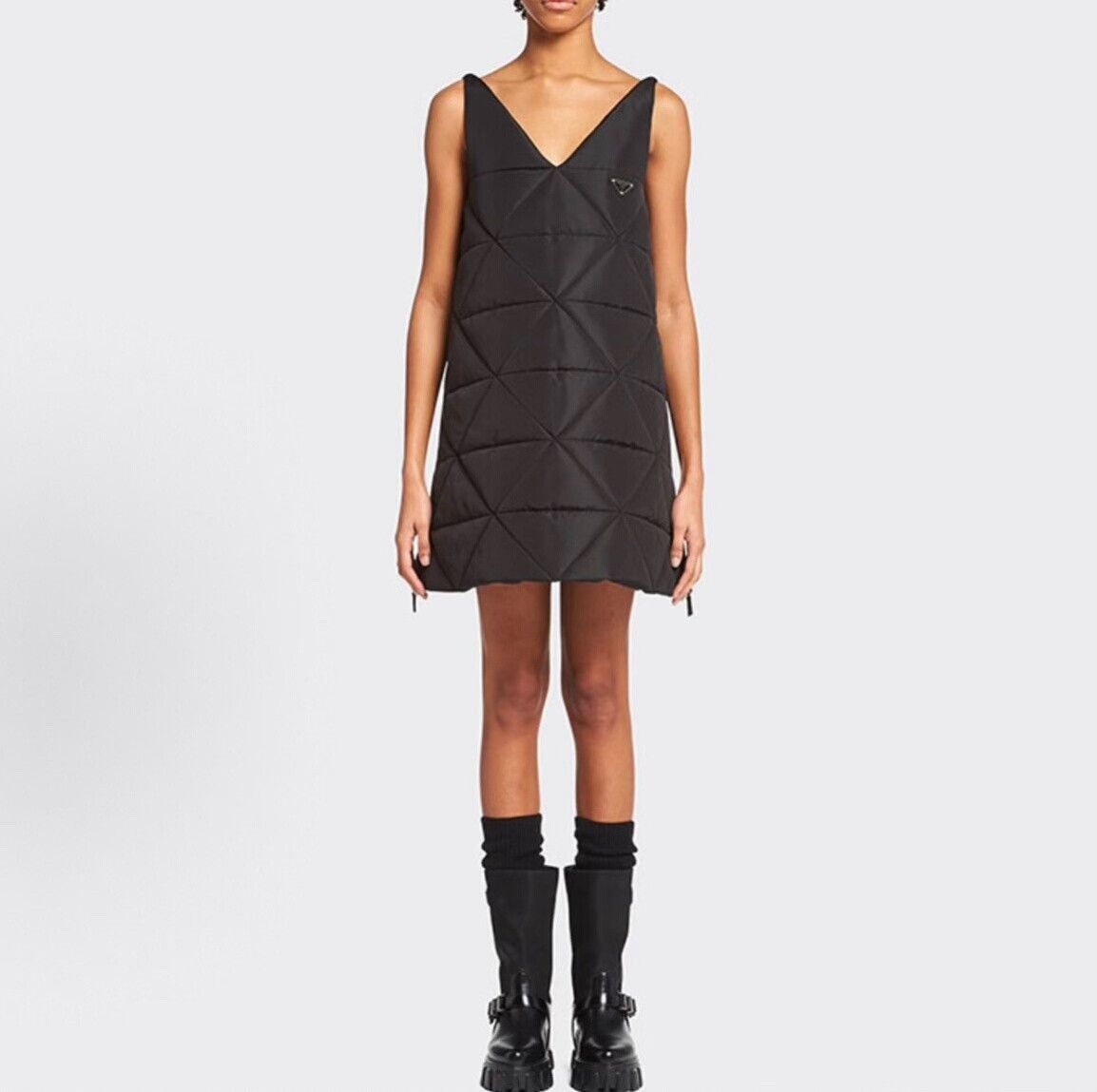 Prada Prada Women's V-Neck Padded Vest Dress Size S / US 4 / IT 40 - 2 Thumbnail